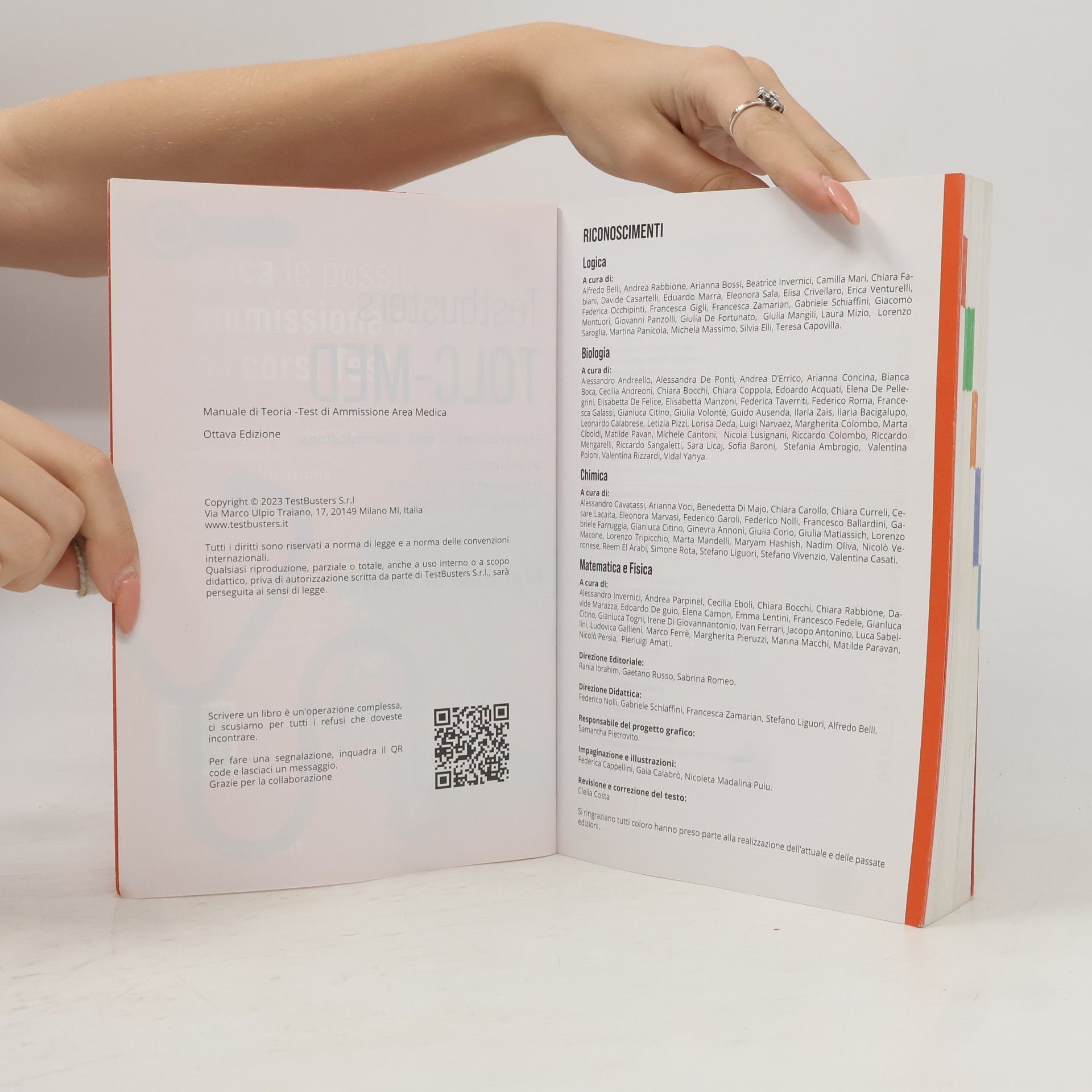 Testbusters TOLC-MED - 8: Manuale di teoria