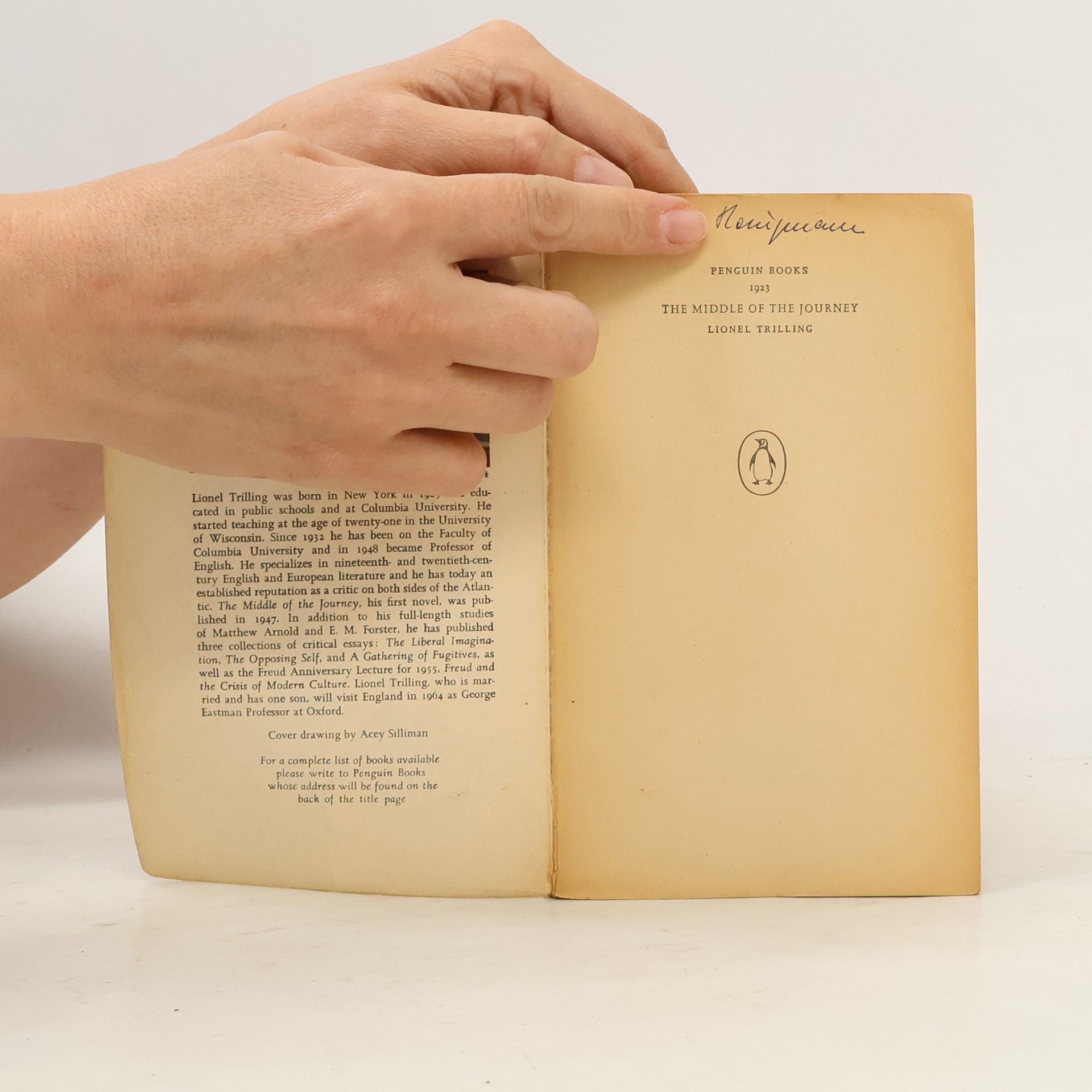 Lionel Trilling The Middle of the Journey