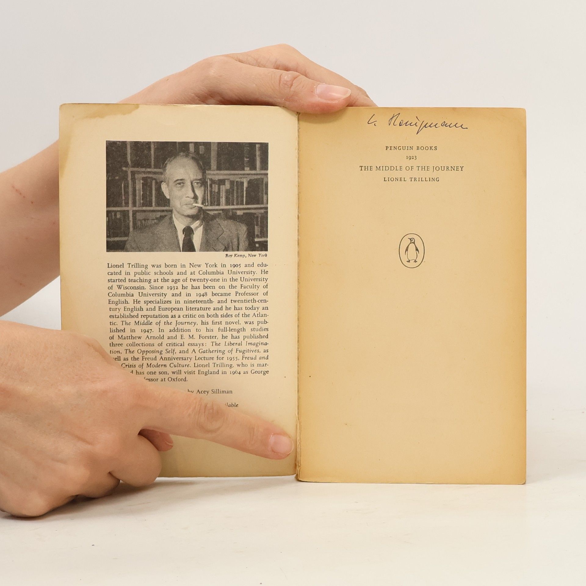 Lionel Trilling The Middle of the Journey