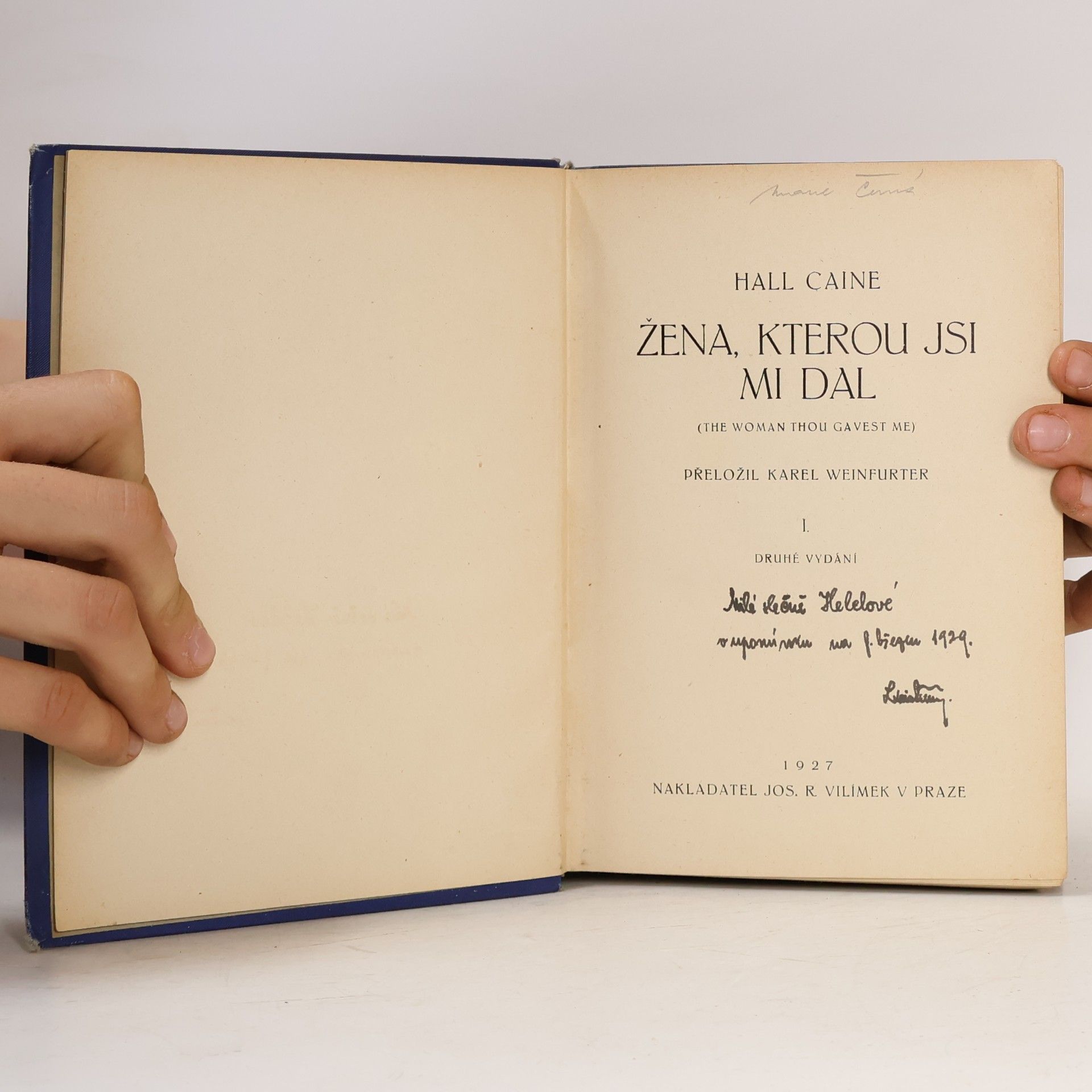 Hall Caine  Žena, kterou jsi mi dal I