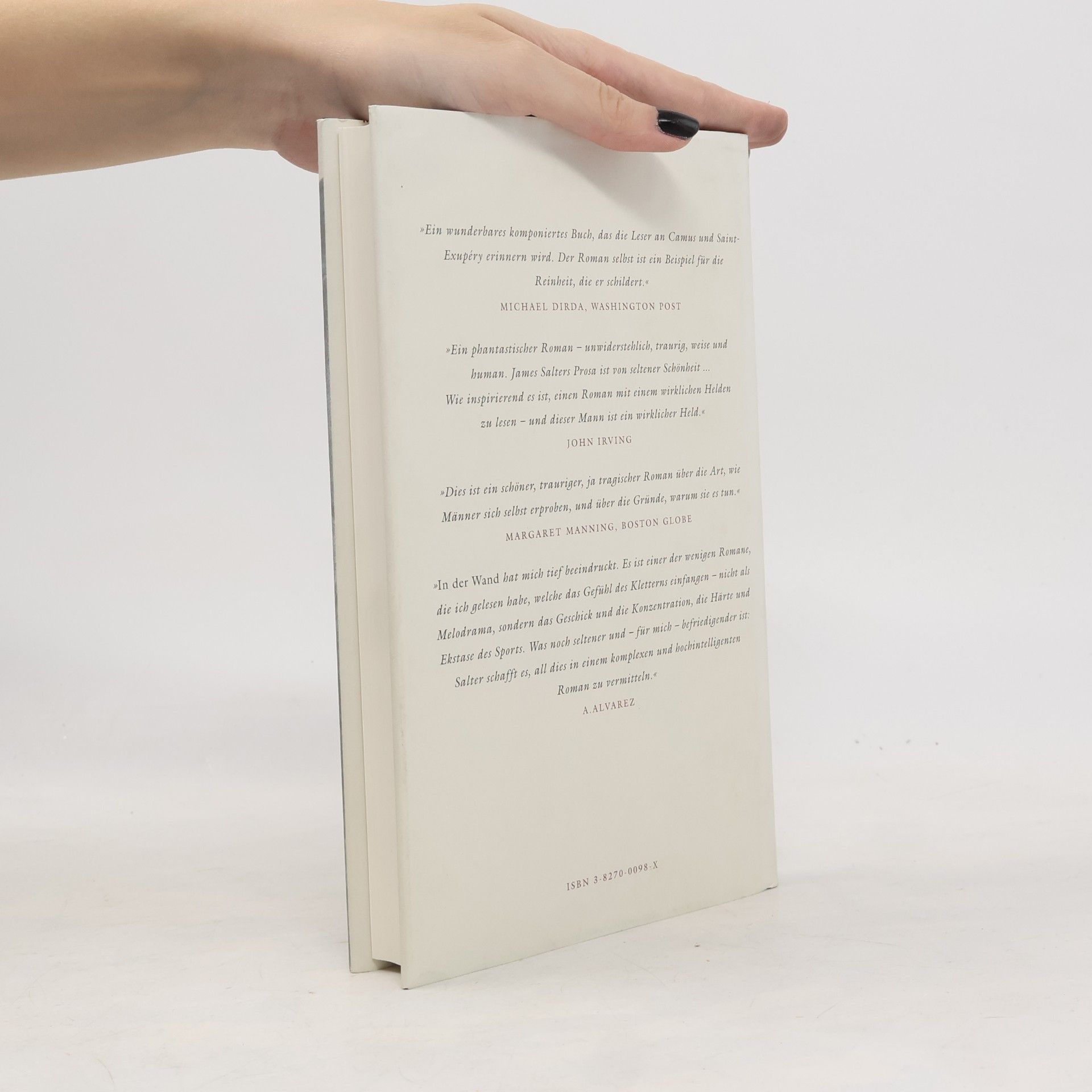 James Salter In der Wand
