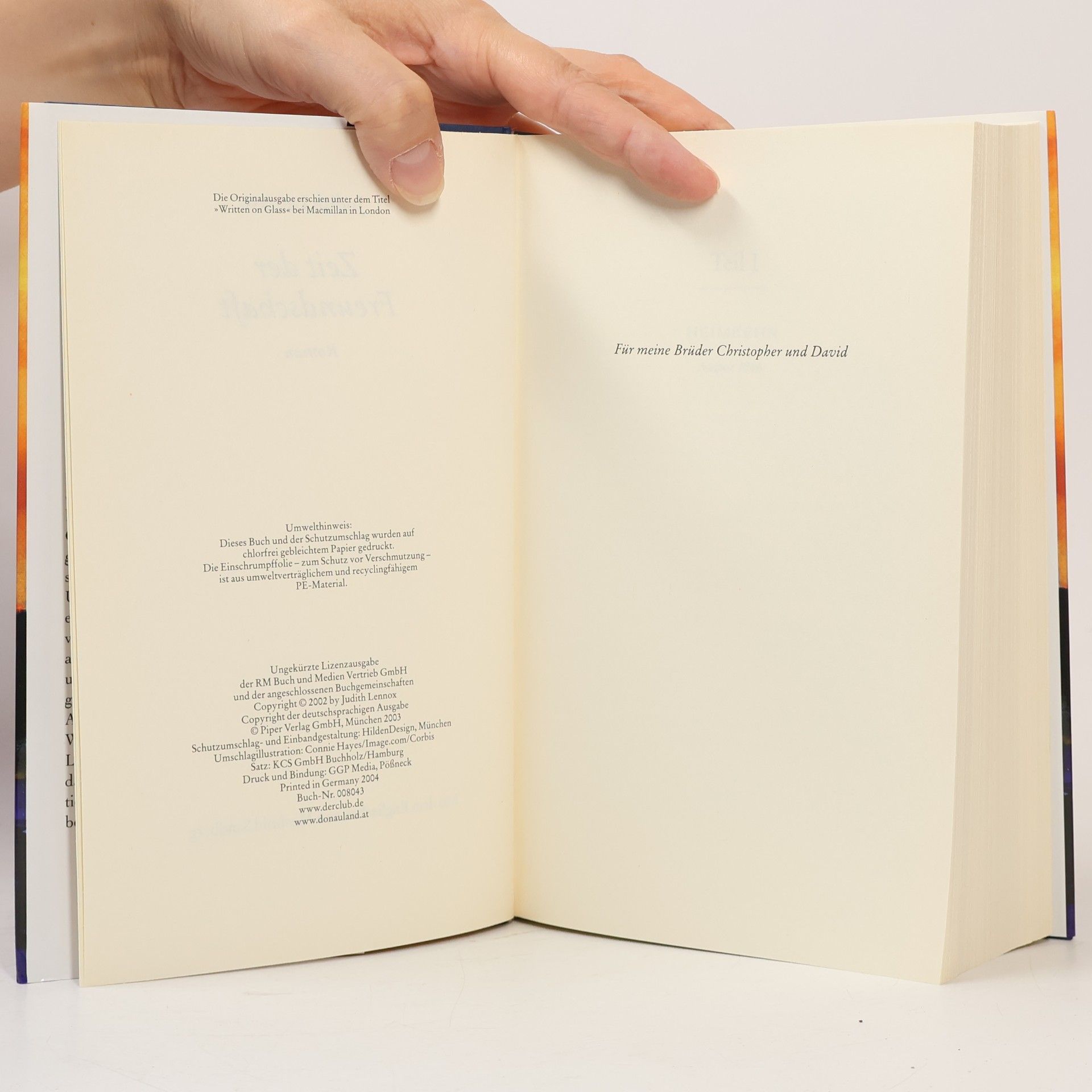 Judith Lennox Zeit der Freundschaft