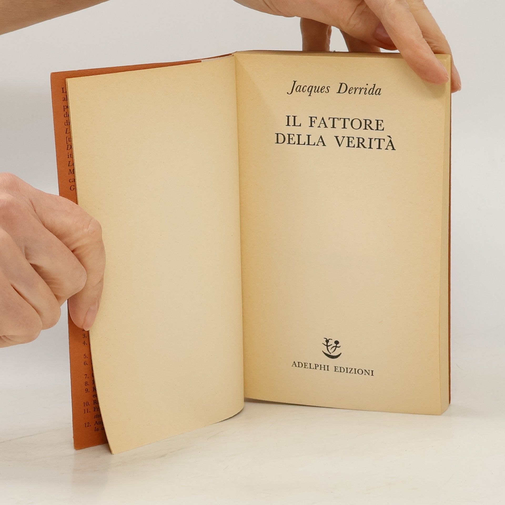 Jacques Derrida Il fattore della verità