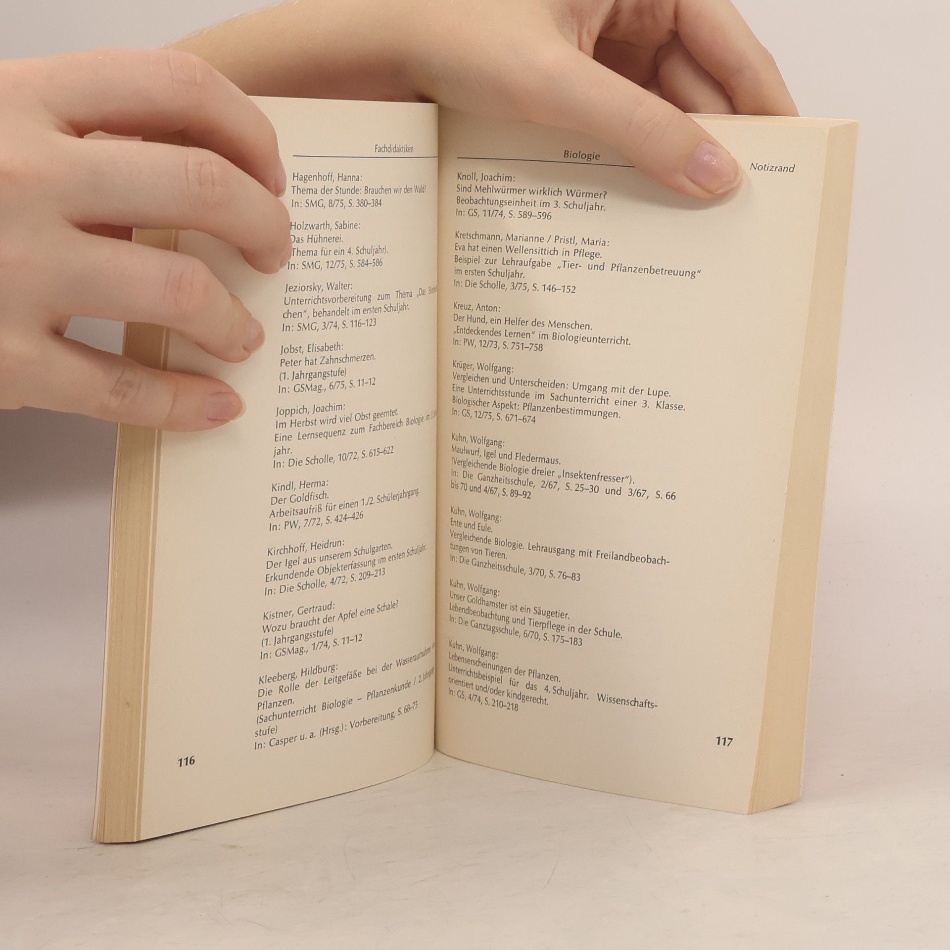 Hans Gärtner Bibliographie Sachunterricht der Primarstufe