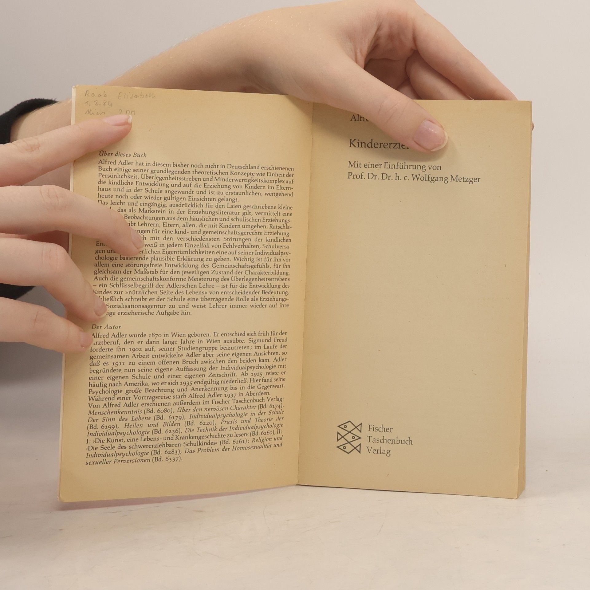 Alfred Adler Kindererziehung
