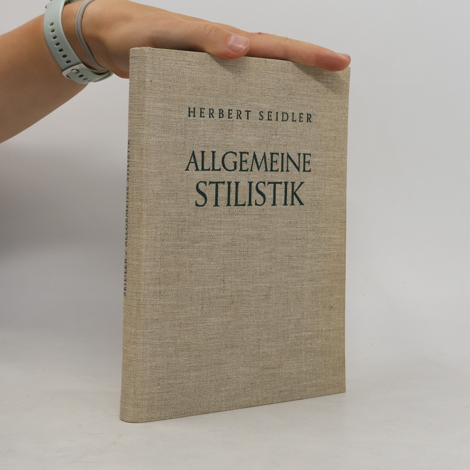 Herbert Seidler Allgemeine Stilistik