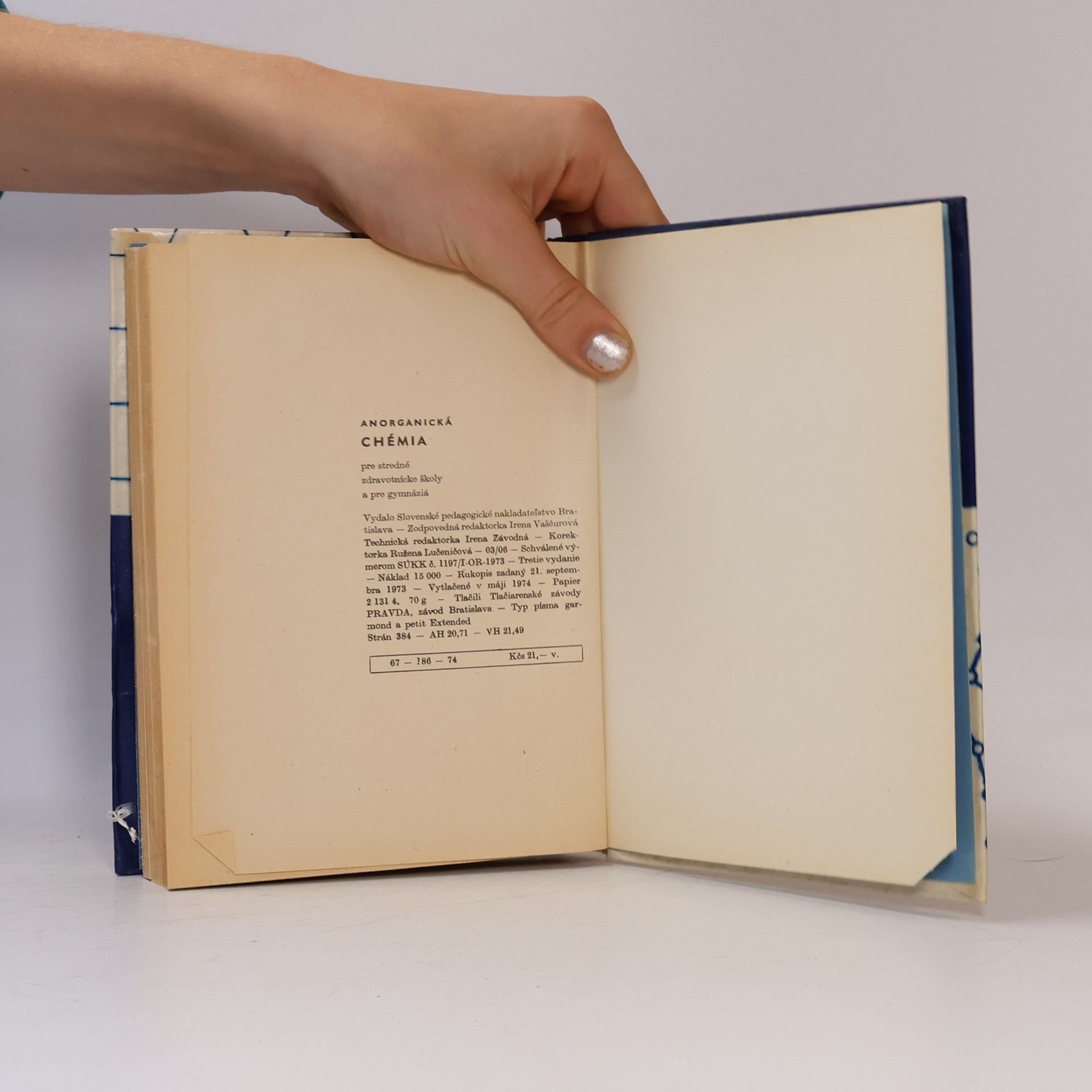 Ján Fabini Anorganická chémia pre stredné zdravotnícke školy a pre gymnáziá