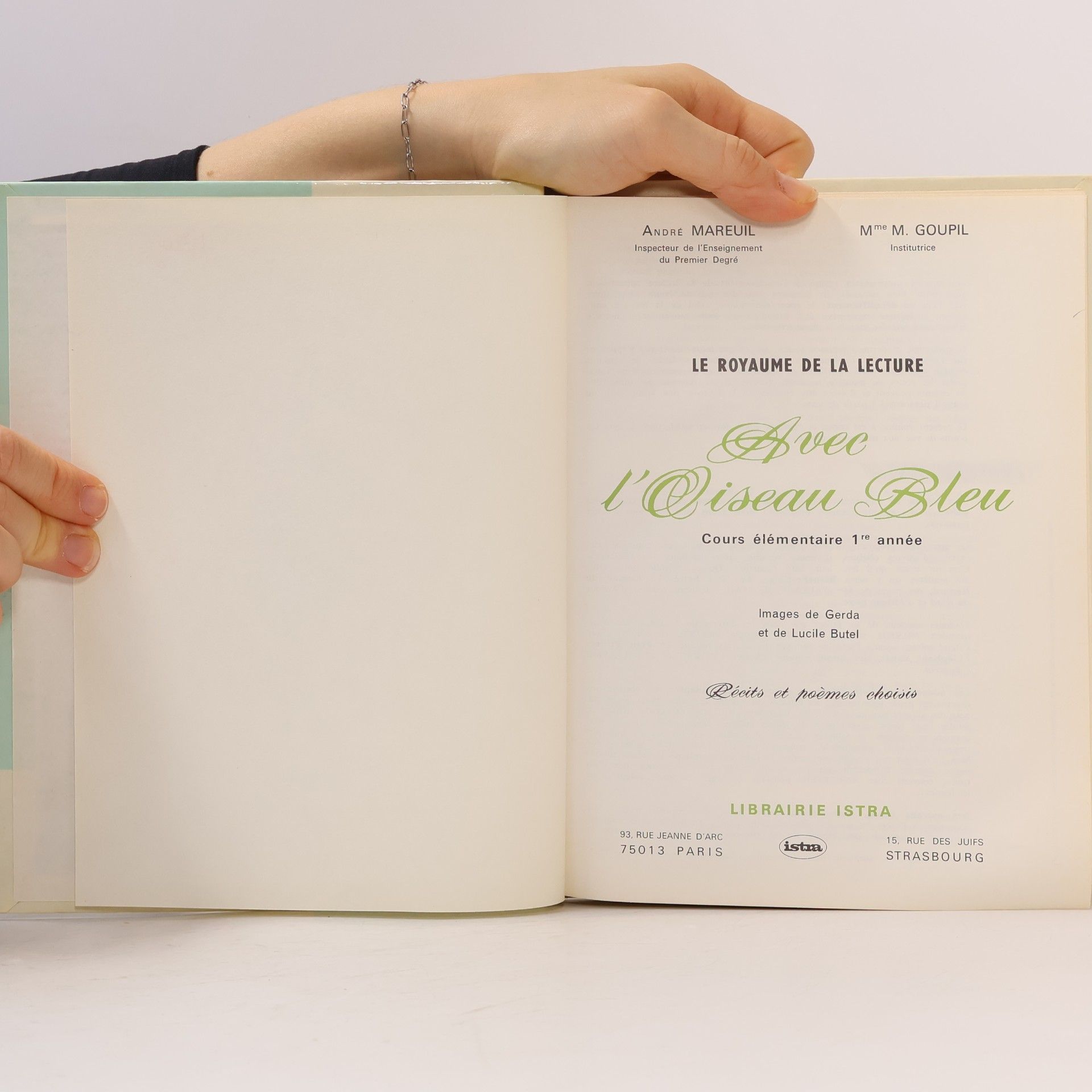 Andre Mareuil Le Royaume de la lecture: avec l'oiseau bleu