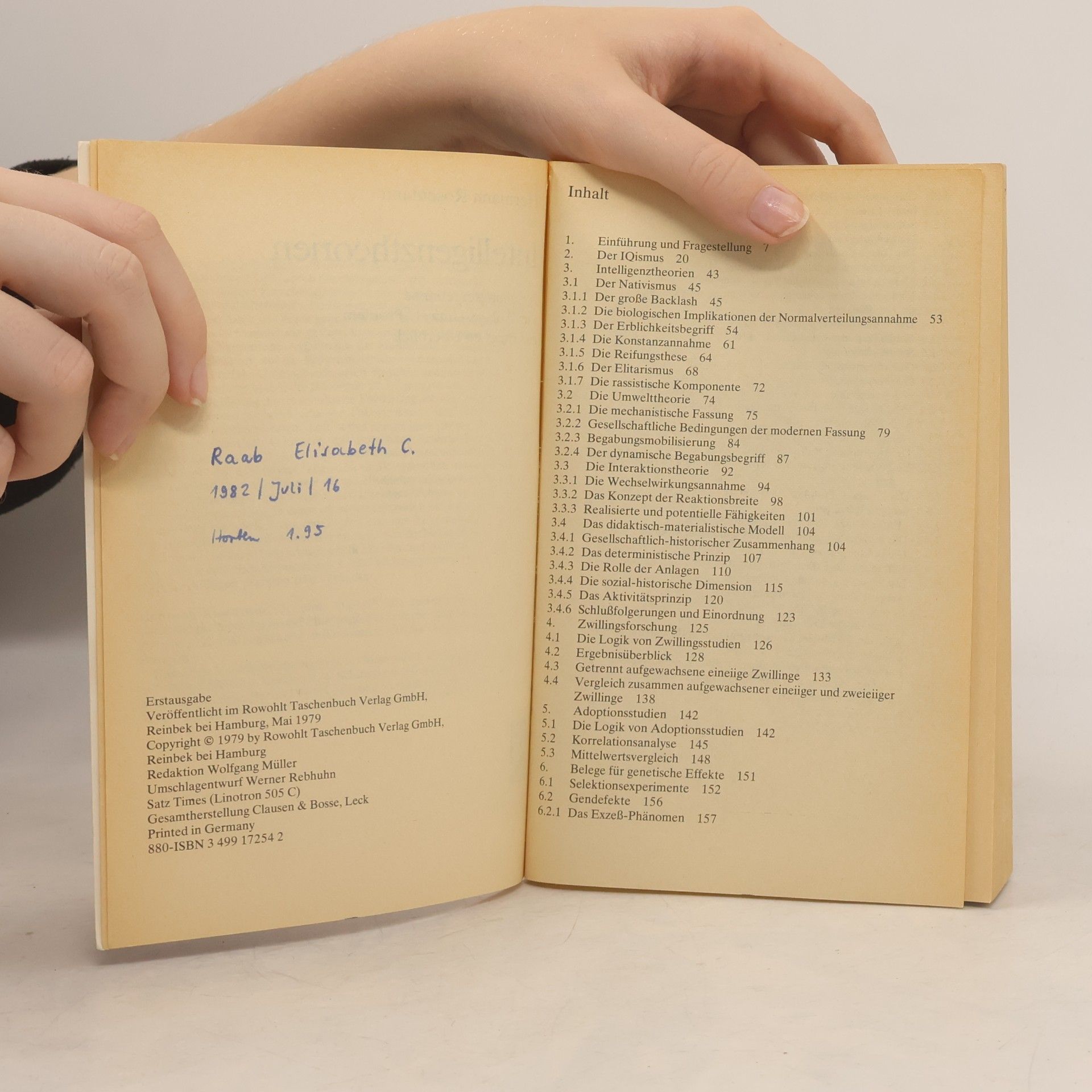 Hermann Rosemann Intelligenztheorien