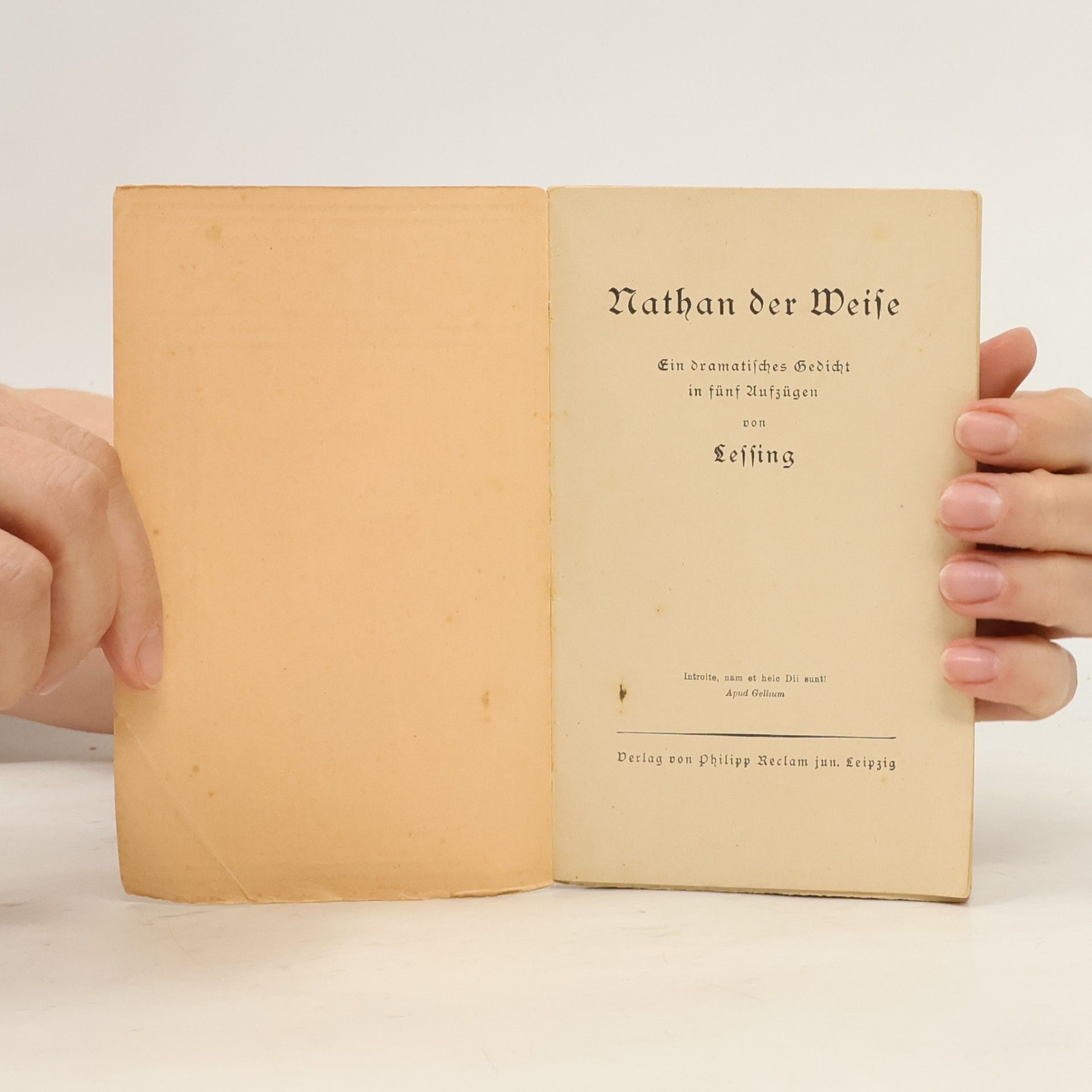 Gotthold Ephraim Lessing Nathan der Weise