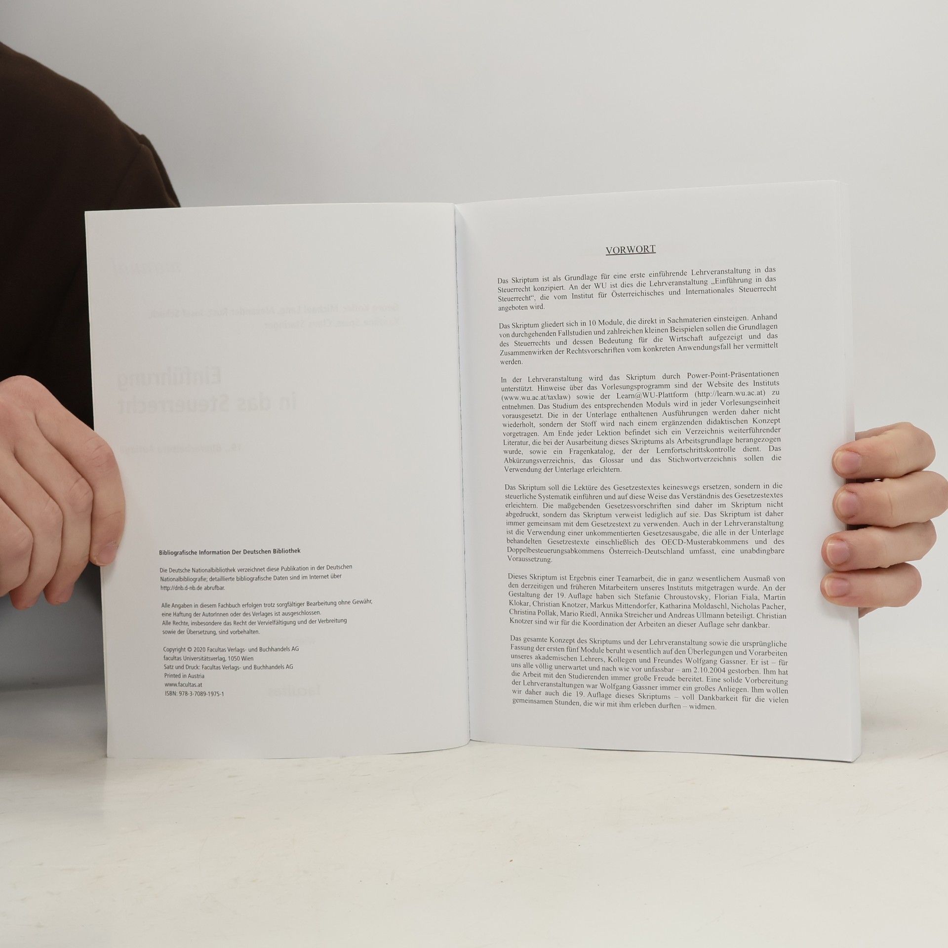 Kofler Manual - 19: Einführung in das Steuerrecht