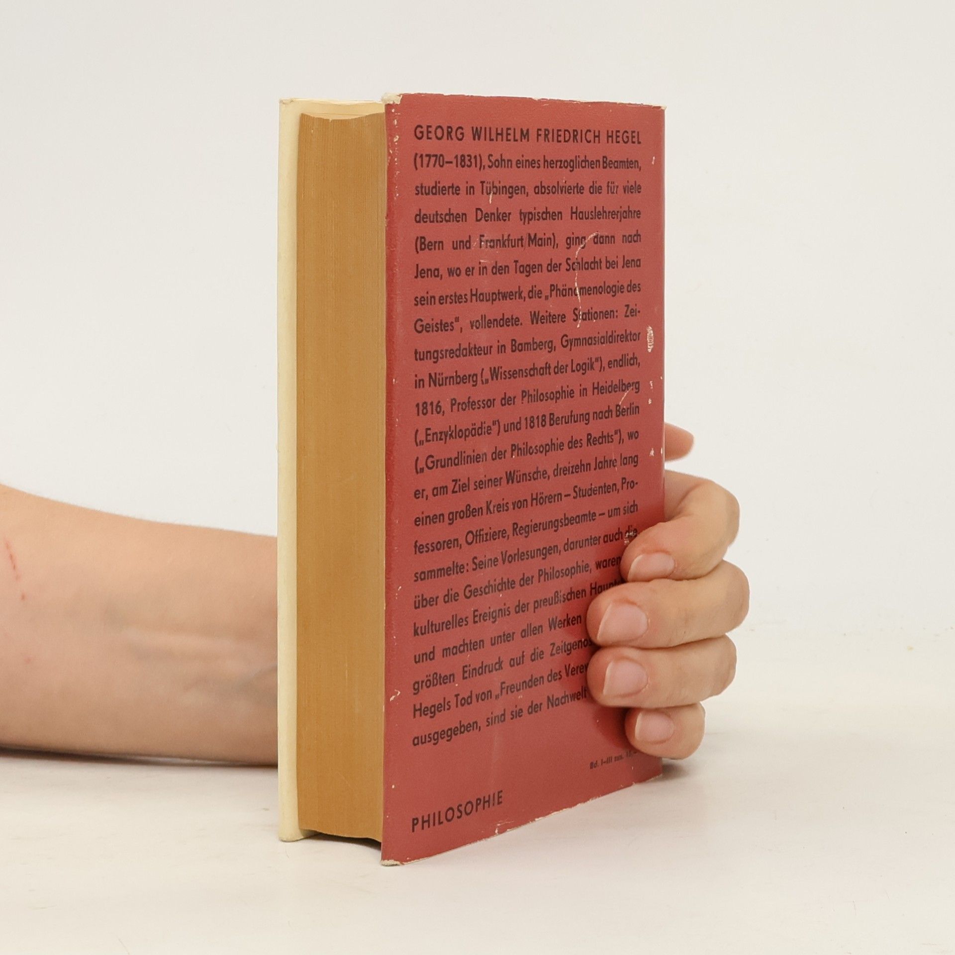 Georg Wilhelm Friedrich Hegel Vorlesungen über die Geschichte der Philosophie. Band I