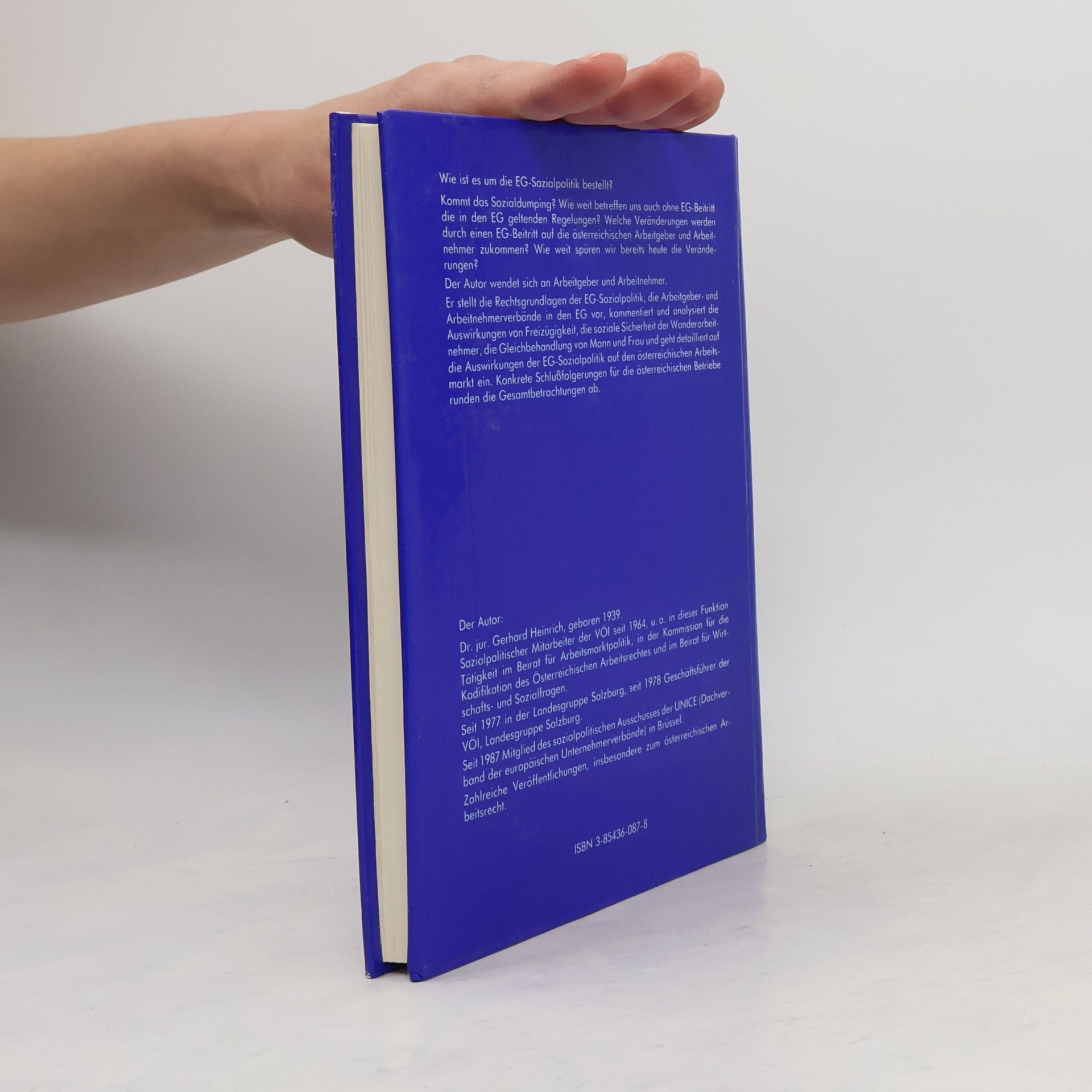 Gerhard Heinrich Signum-Europa-Bibliothek: Wie sozial ist die EG?
