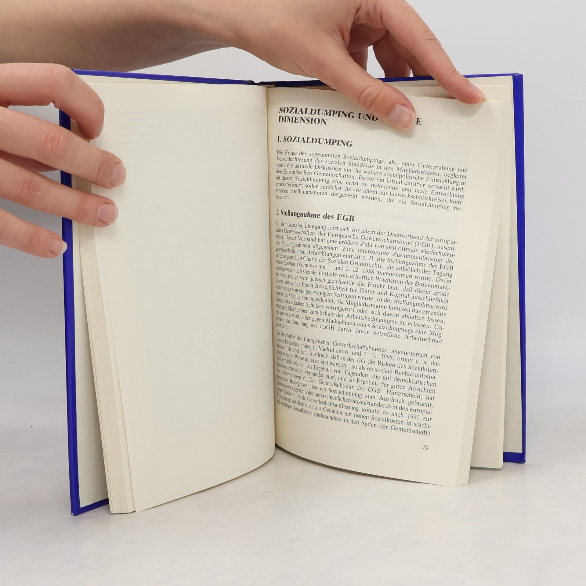 Gerhard Heinrich Signum-Europa-Bibliothek: Wie sozial ist die EG?