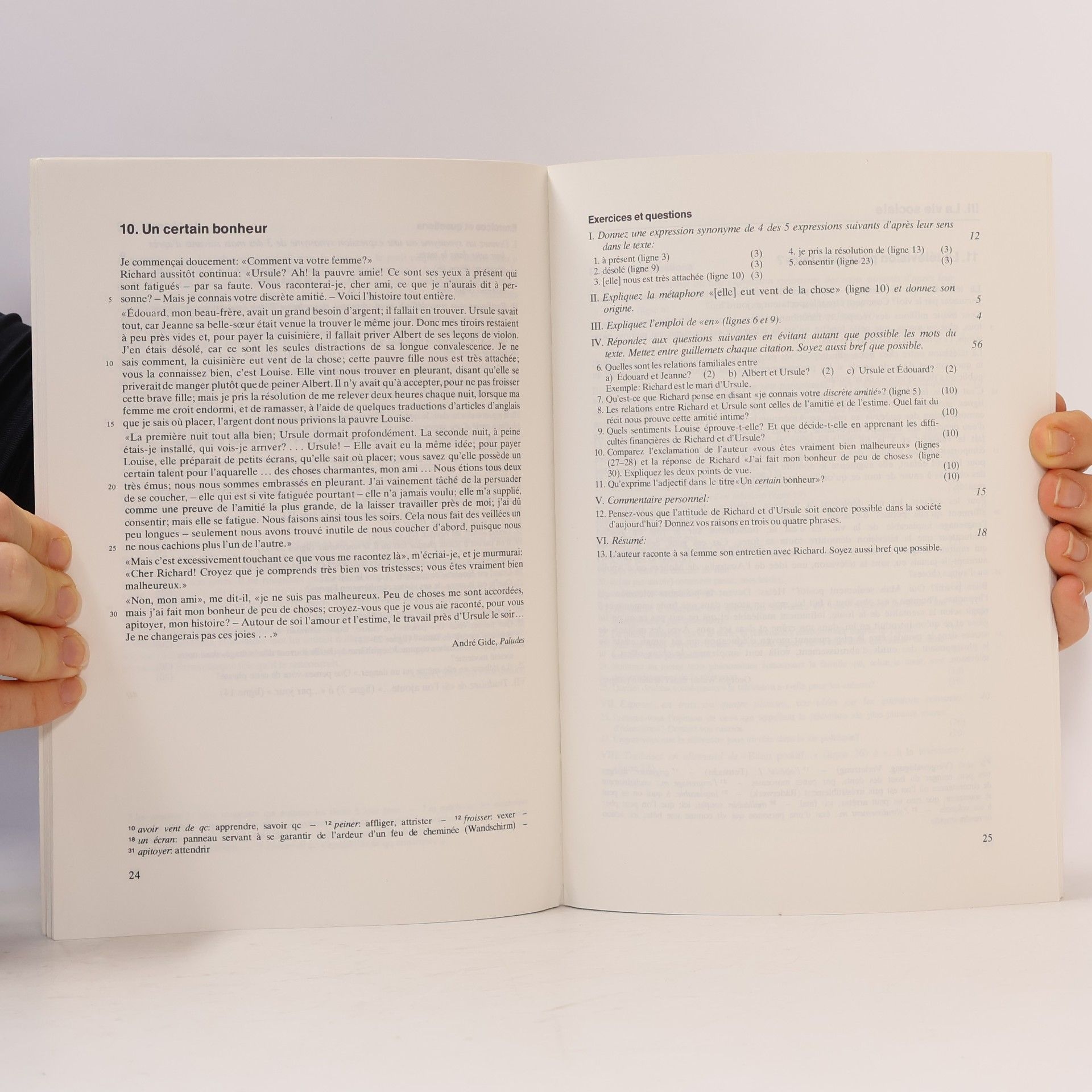 Wilfried Edener Textes français, compréhension et commentaire schülerbuch