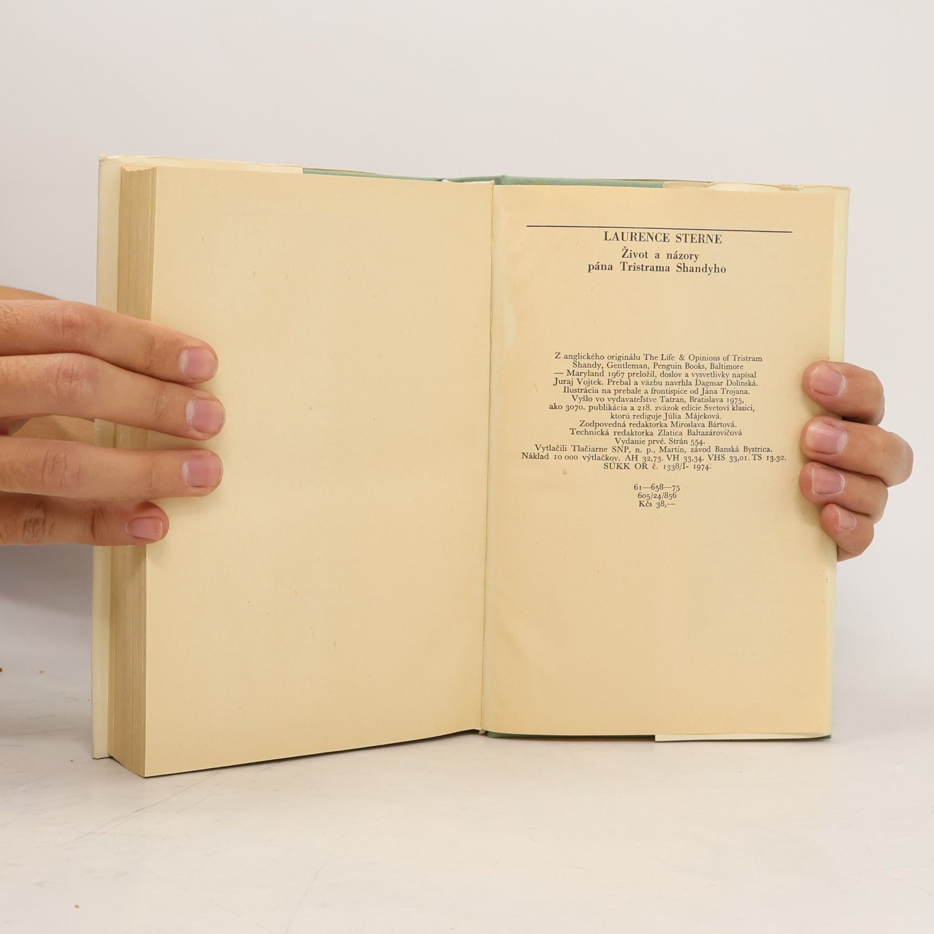 Laurence Sterne Život a názory Tristrama Shandyho