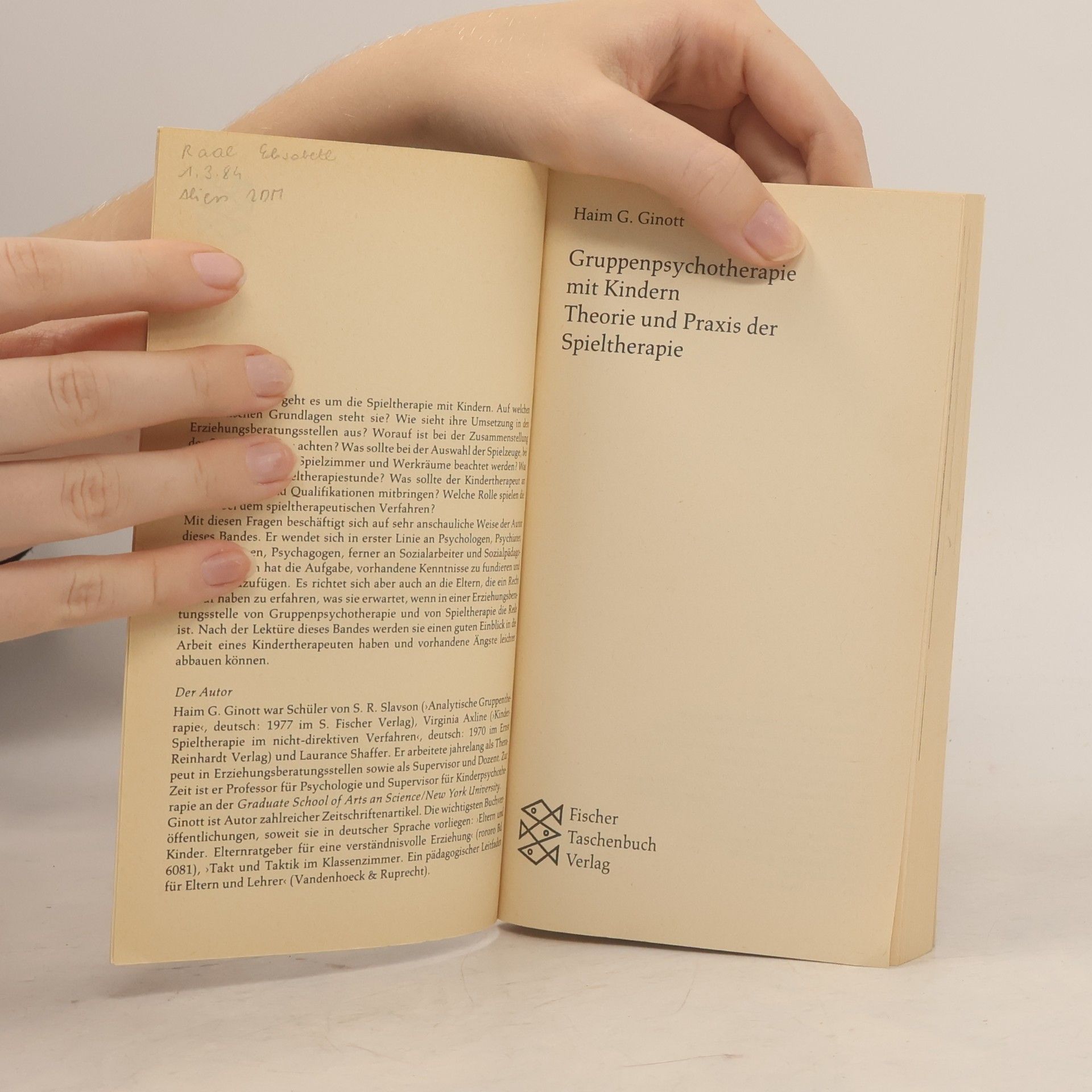 Haim G. Ginott Gruppenpsychotherapie mit Kindern