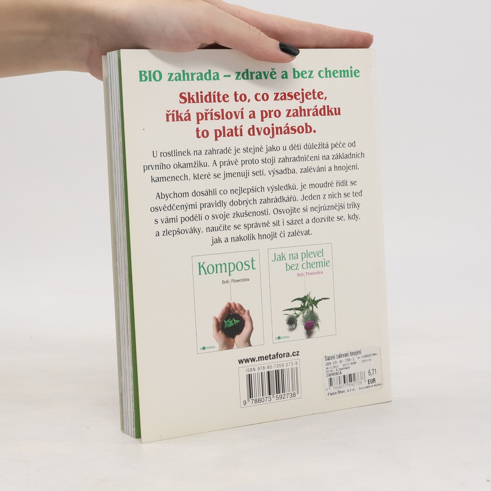 Bob Flowerdew Sázení, zalévání, hnojení