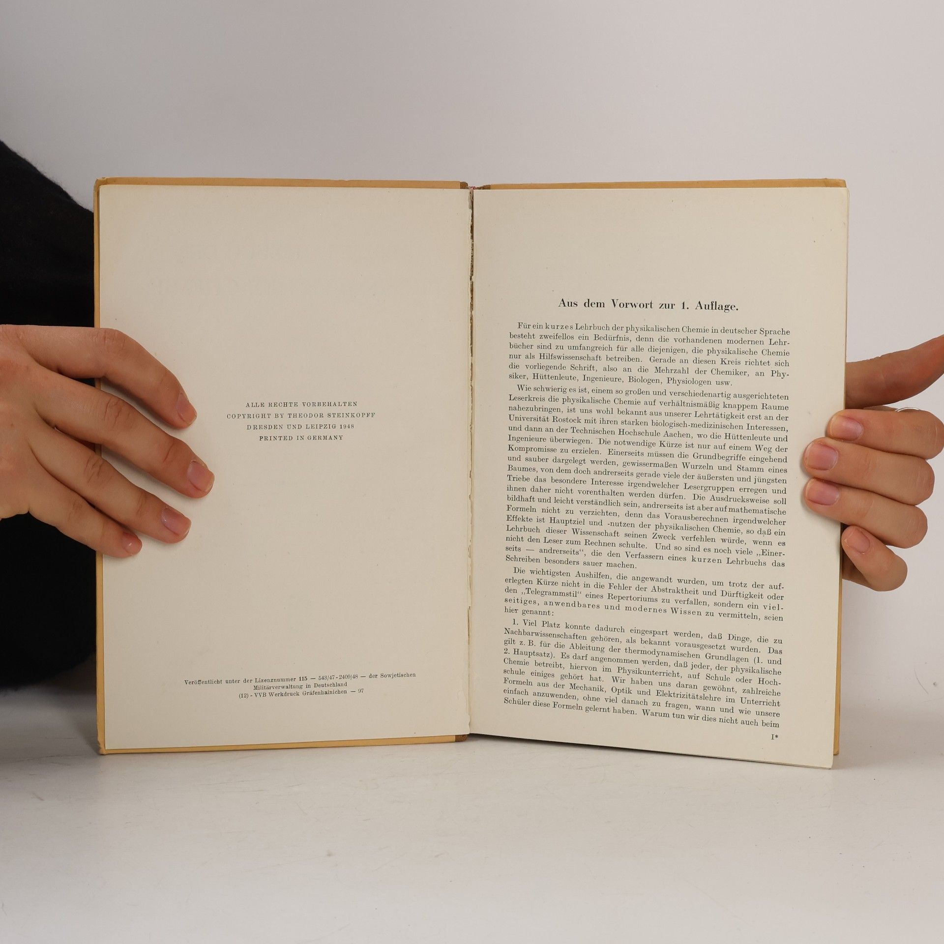 Wilhelm Jost Kurzes Lehrbuch der physikalischen Chemie