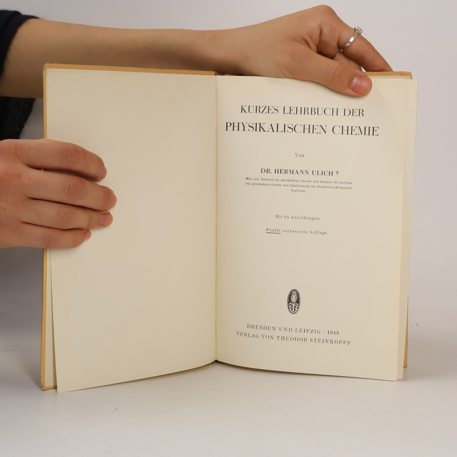 Wilhelm Jost Kurzes Lehrbuch der physikalischen Chemie