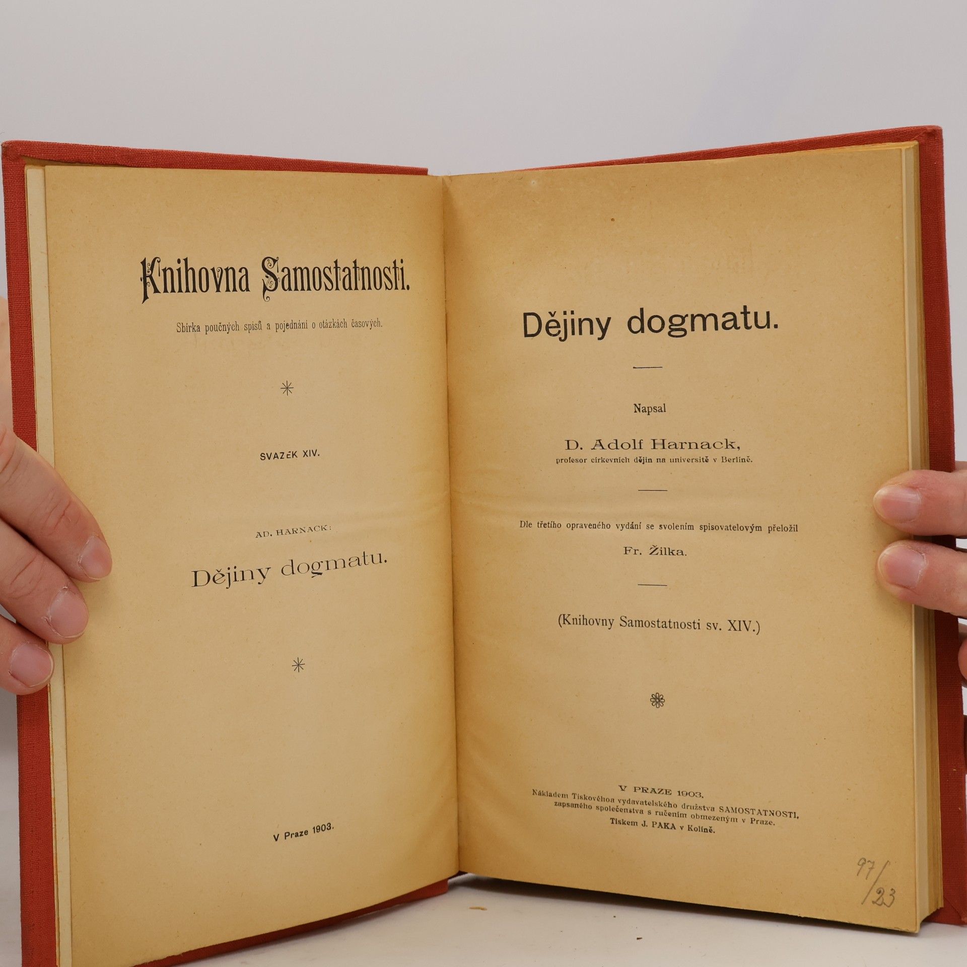 Adolf von Harnack Dějiny dogmatu