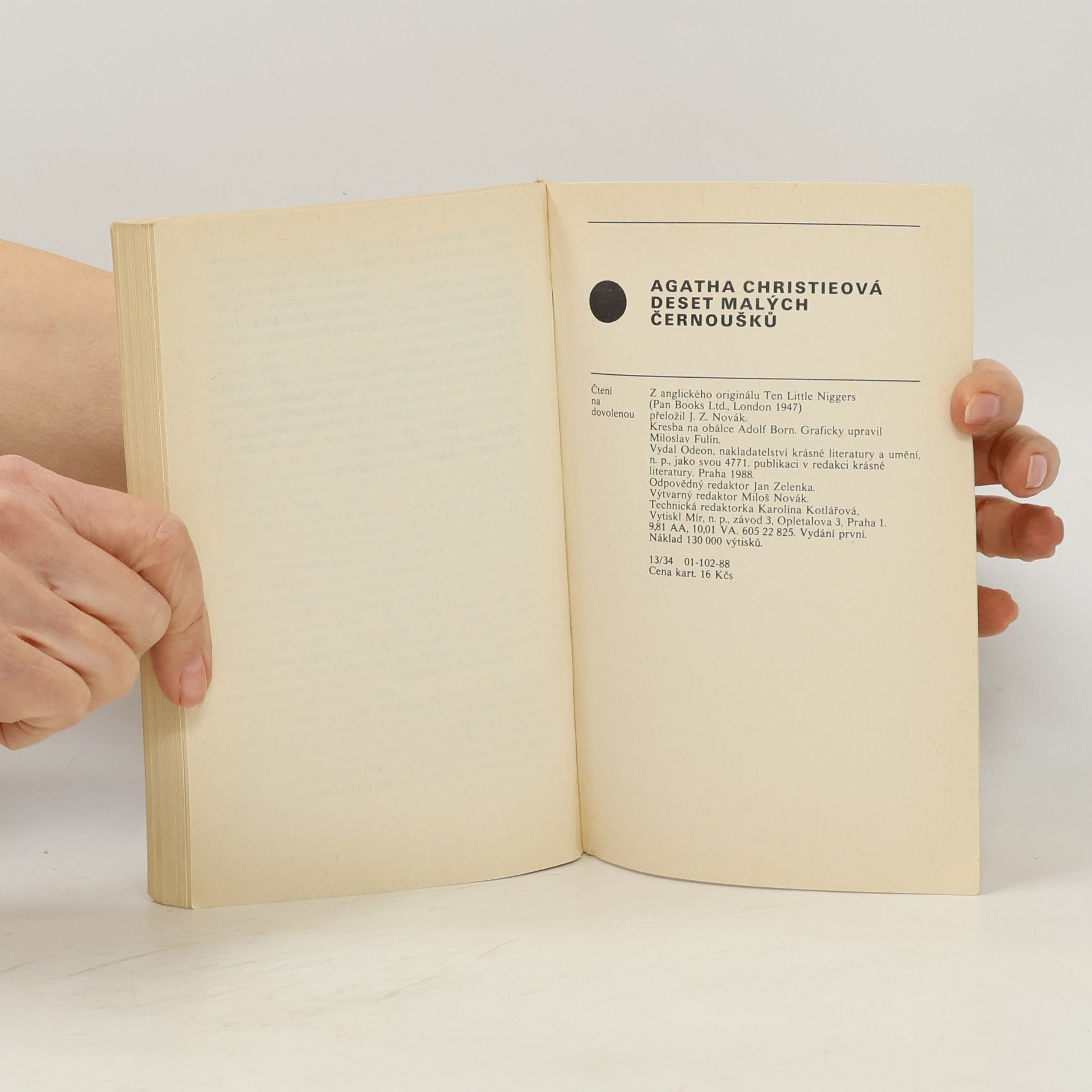 Agatha Christie Deset malých černoušků