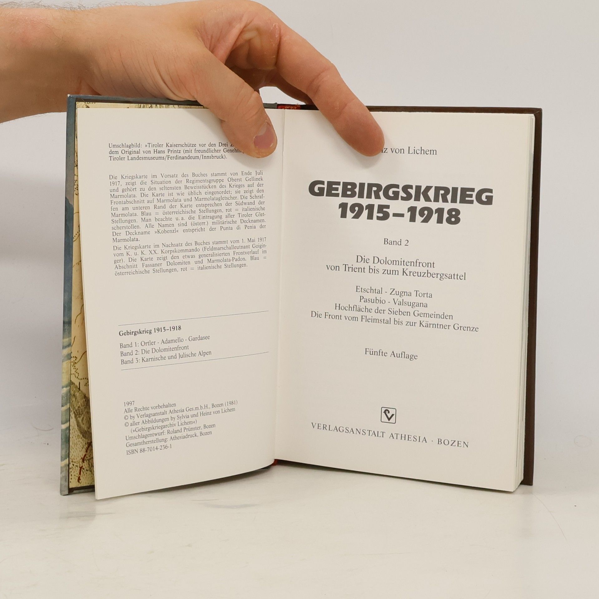 Heinz von Lichem Gebirgskrieg 1915-1918. Band 2