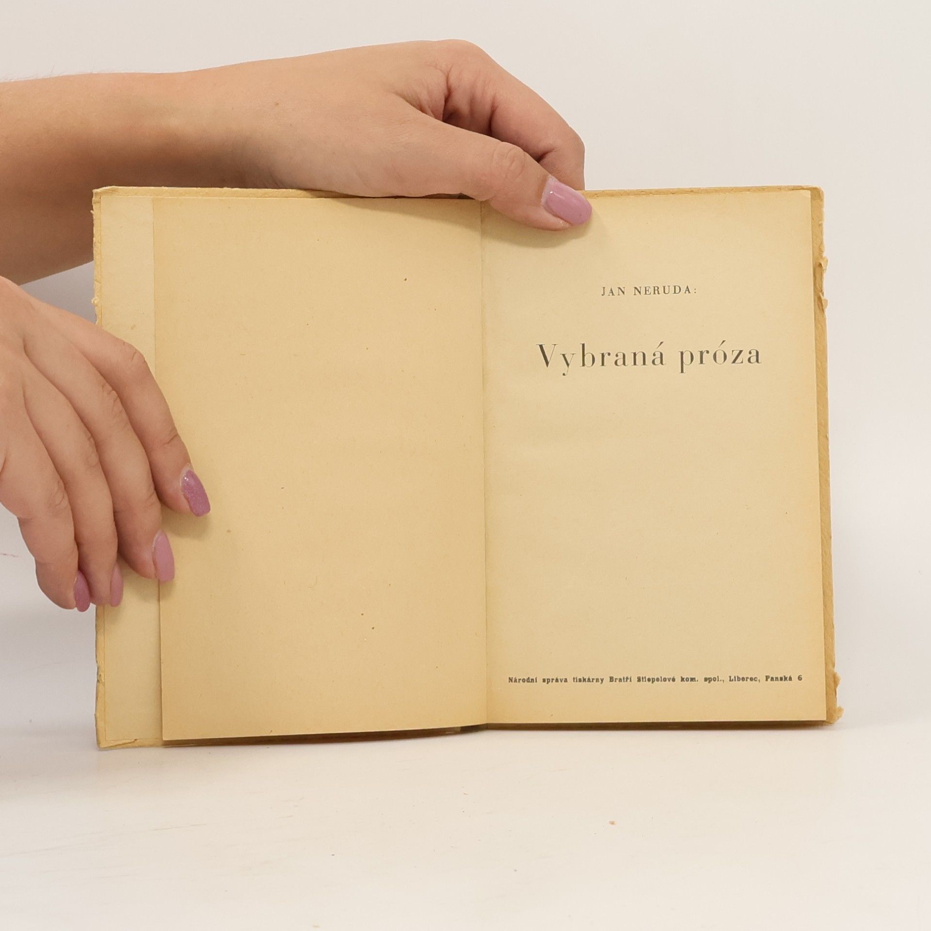 Jan Neruda Vybraná prósa