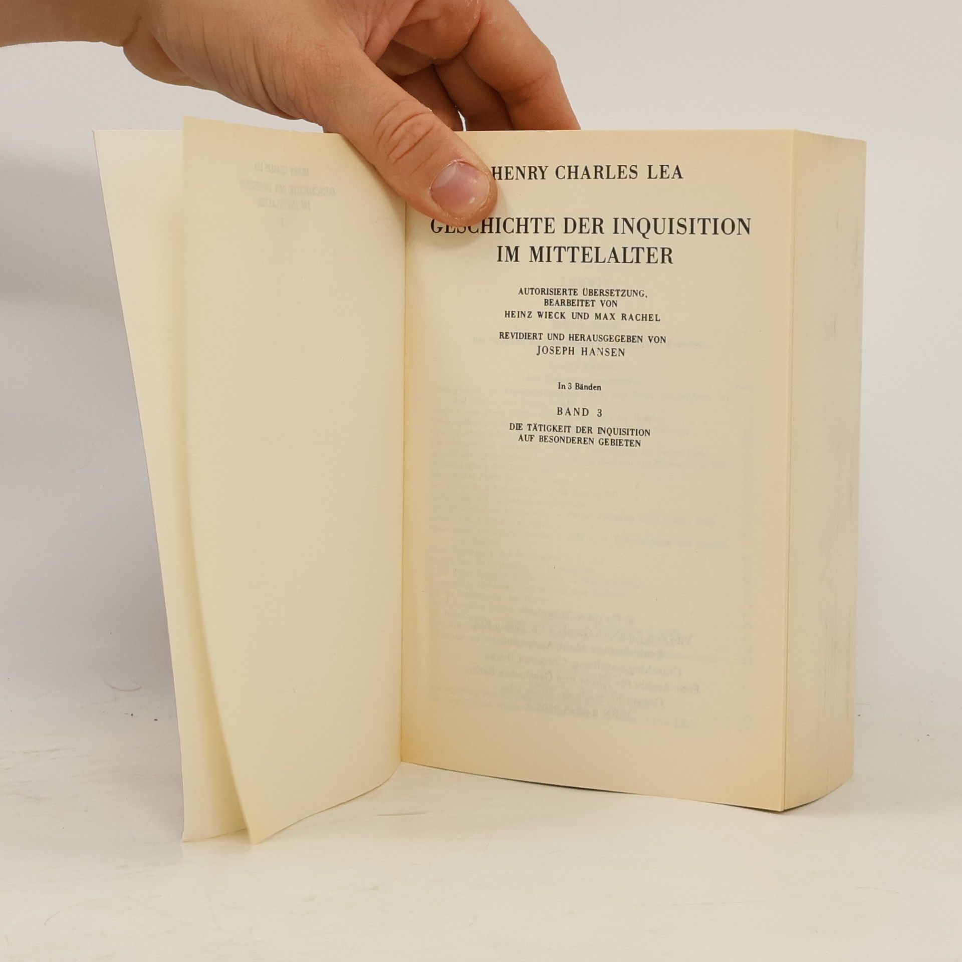 Henry Charles Lea Geschichte der Inquisition im Mittelalter 3