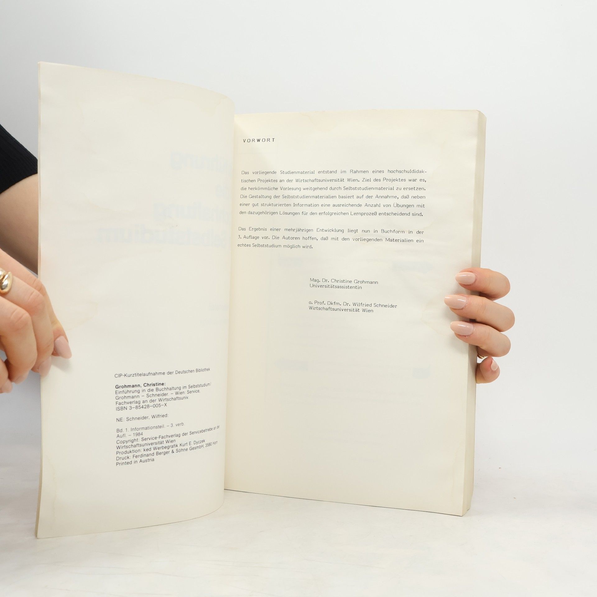Christine Grohmann-Steiger Einführung in die Buchhaltung im Selbststudium I.