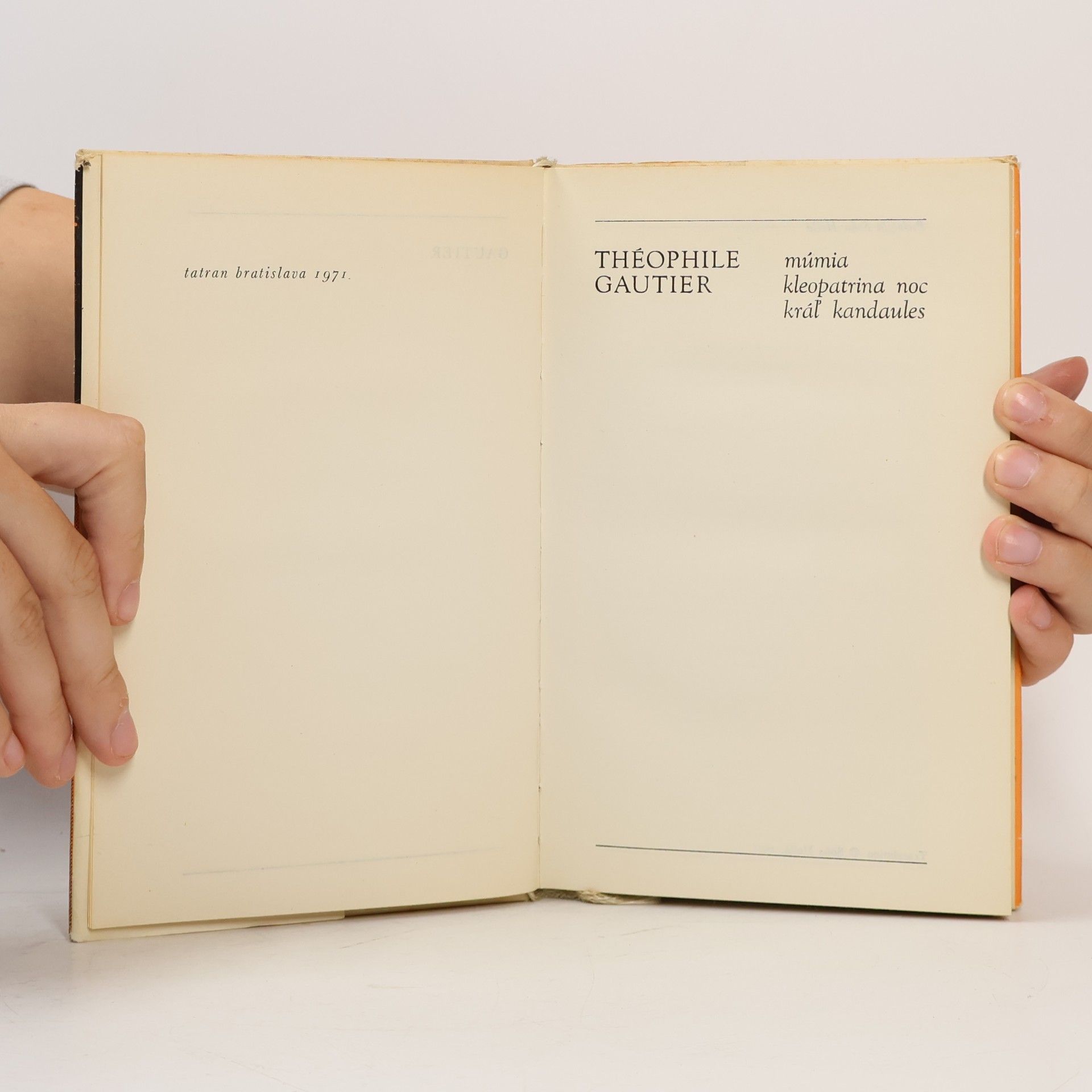 Théophile Gautier Múmia. Kleopatrina noc. Kráľ Kandaules
