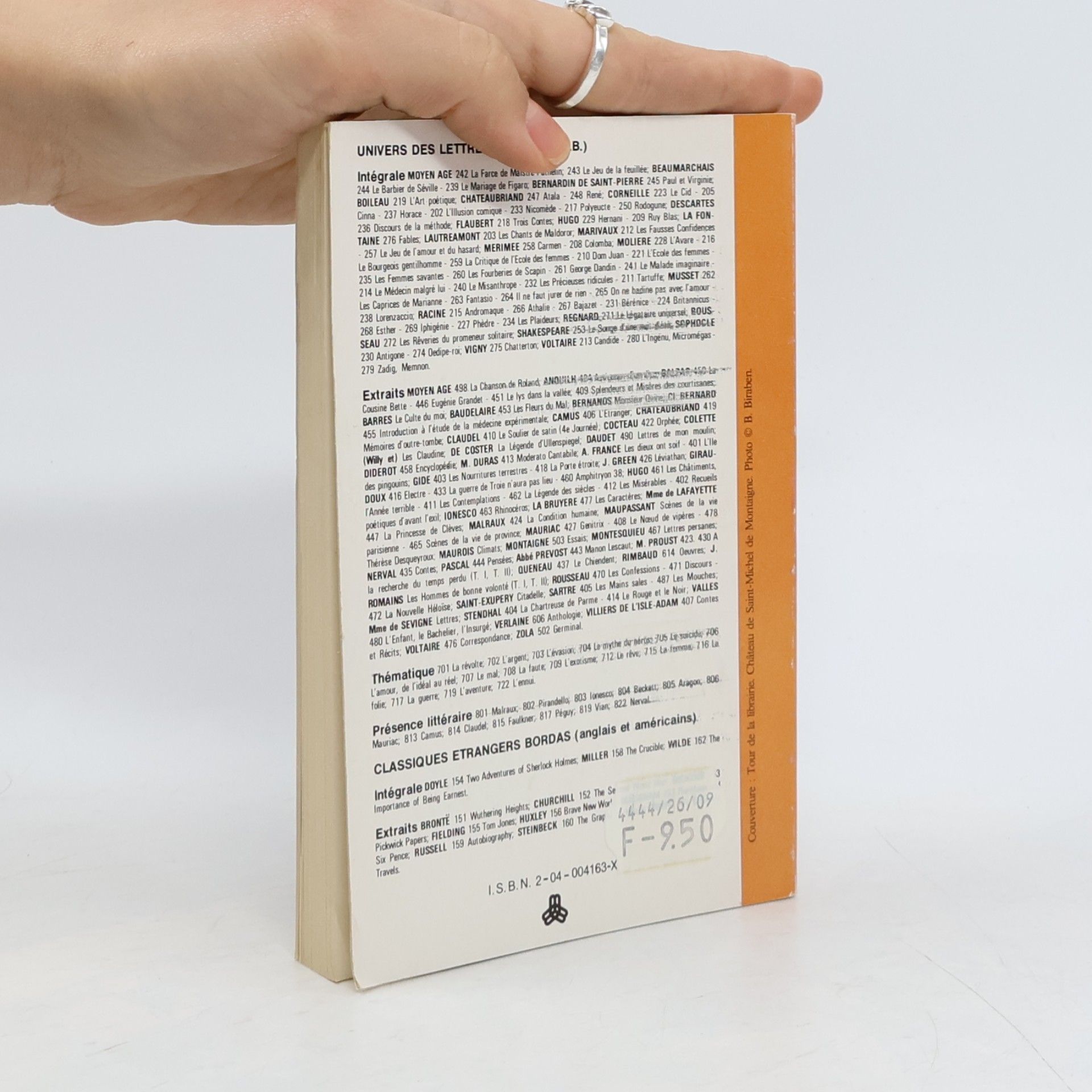 Michel de Montaigne Univers des lettres Bordas - 503: Essais