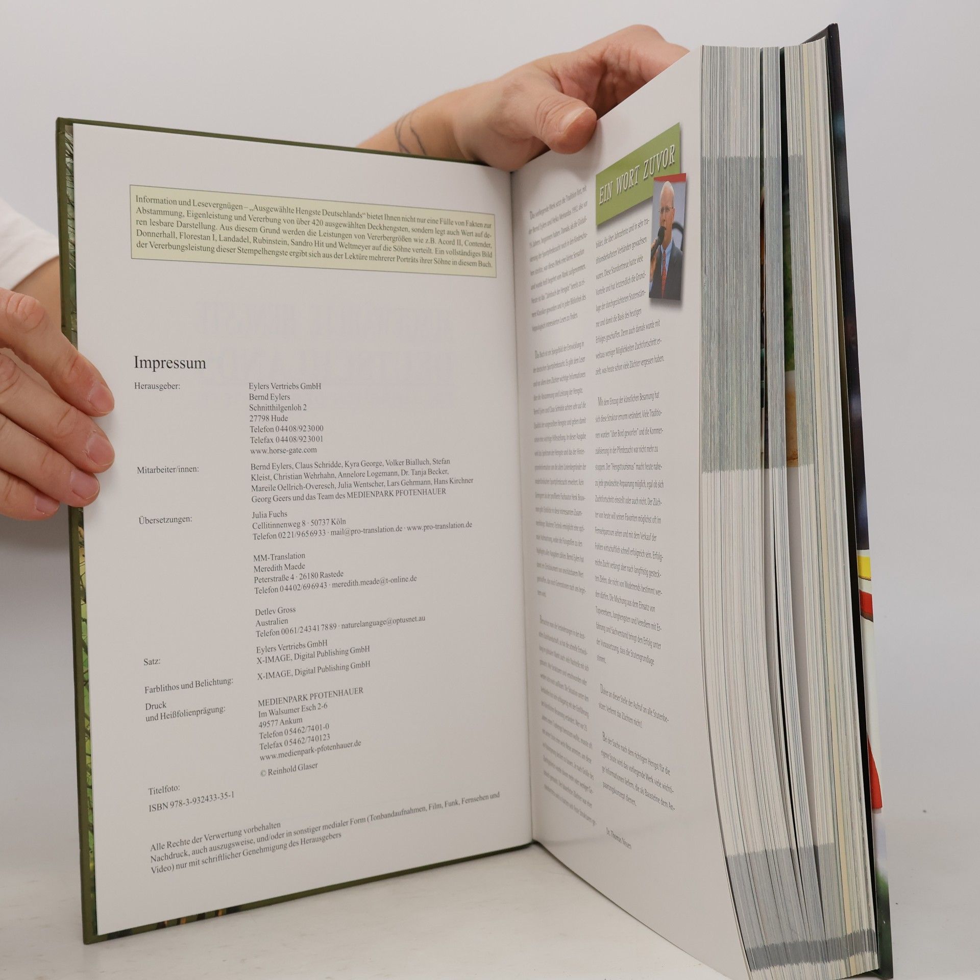 Bernd Eylers Ausgewählte Hengste Deutschlands 2008/2009