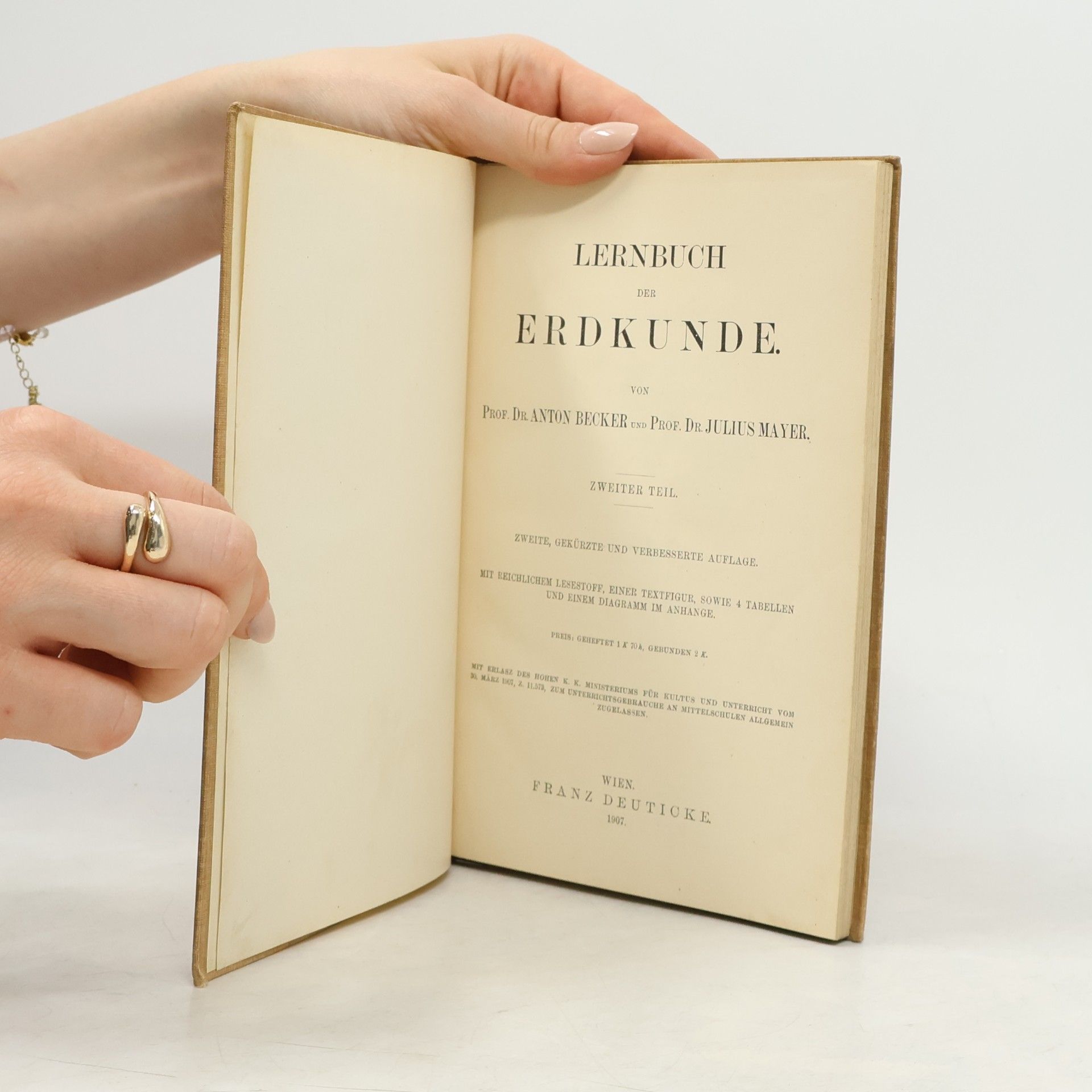 Dr. A. Becker Lernbuch der Erdkunde.