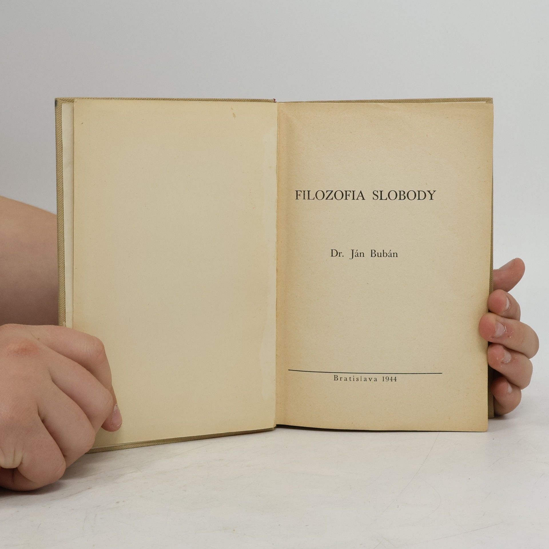 Ján Bubán FILOZOFIA SLOBODY