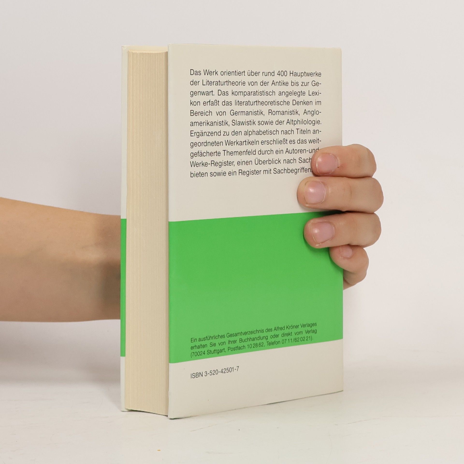 Rolf Günter Renner Lexikon literaturtheoretischer Werke