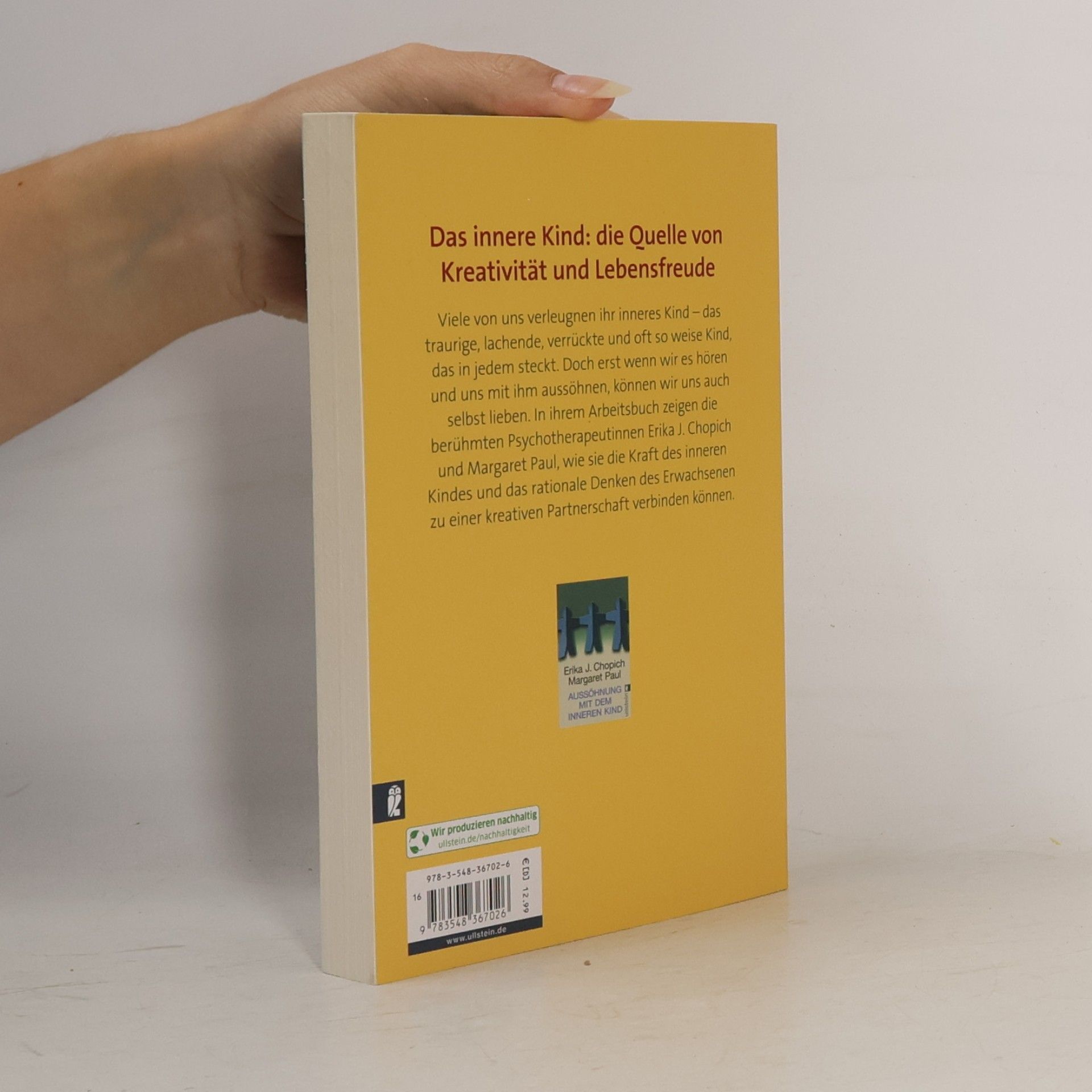 Erika J. Chopich Das Arbeitsbuch zur Aussöhnung mit dem inneren Kind