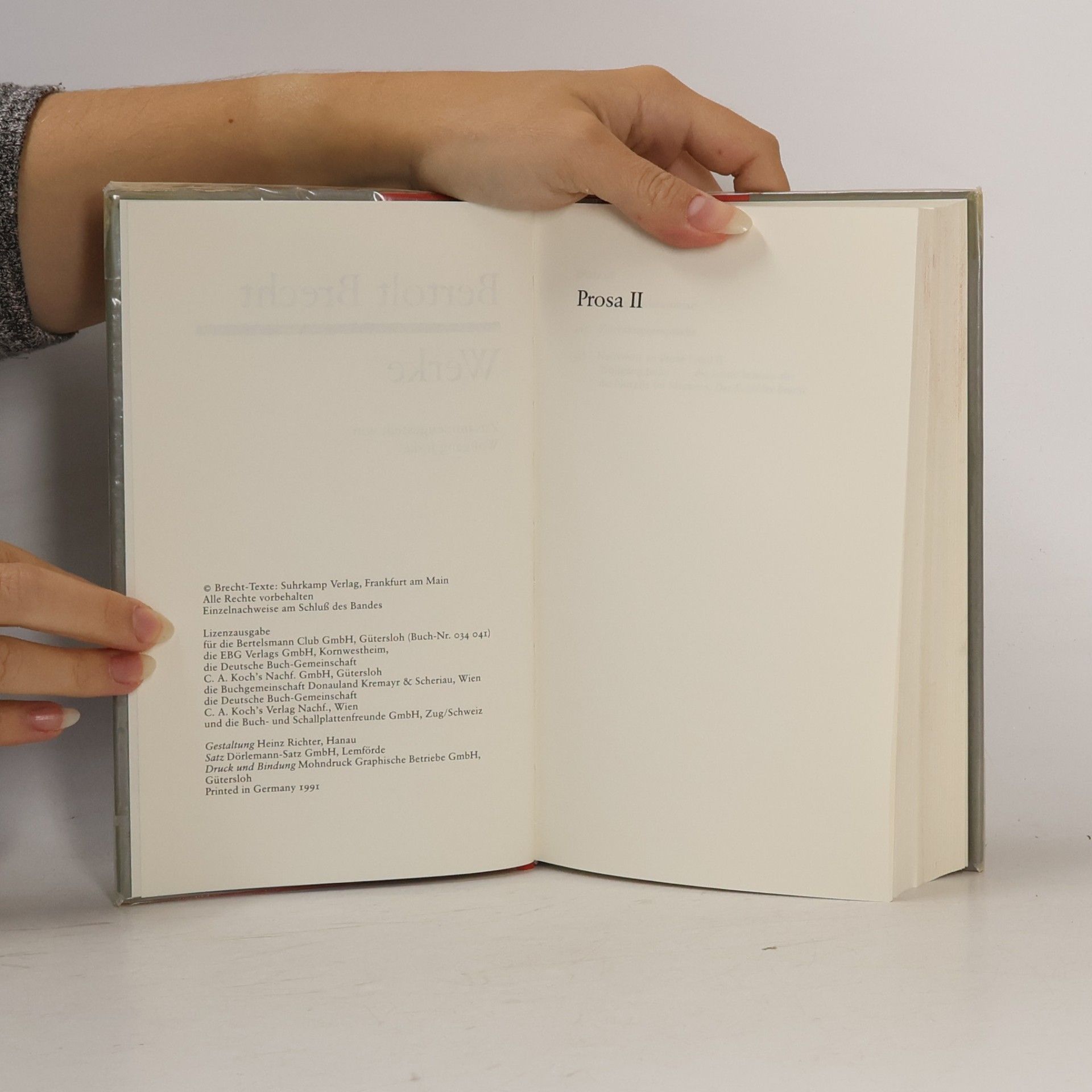 Bertolt Brecht Prosa II