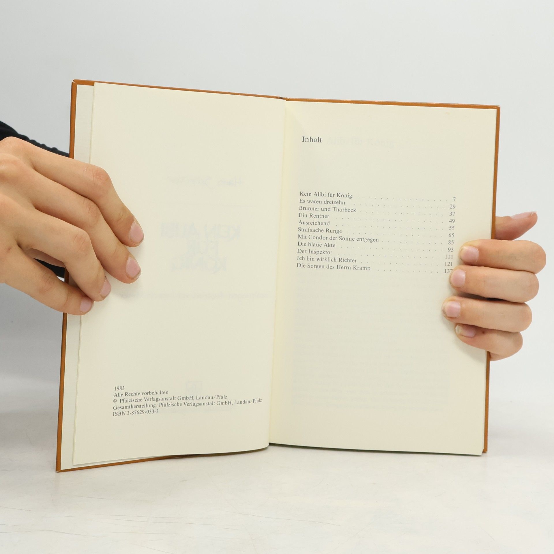 Hans Schröter Kein Alibi für König. Erzählungen. Illustriert von Leopold Mimler