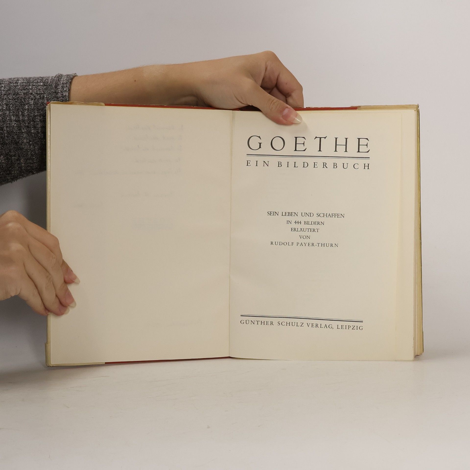 Rudolf Payer von Thurn GOETHE