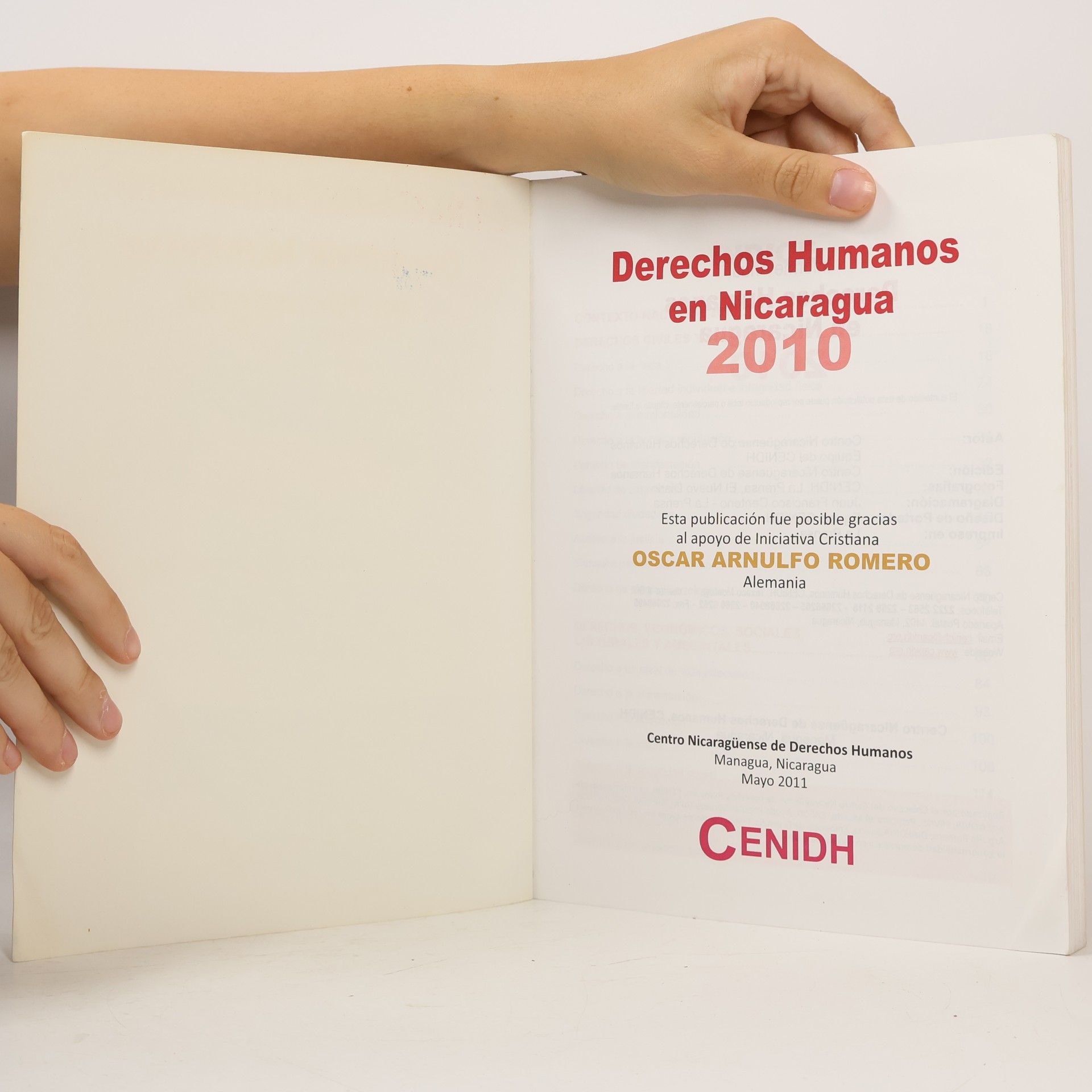 Various authors Derechos Humanos en Nicaragua