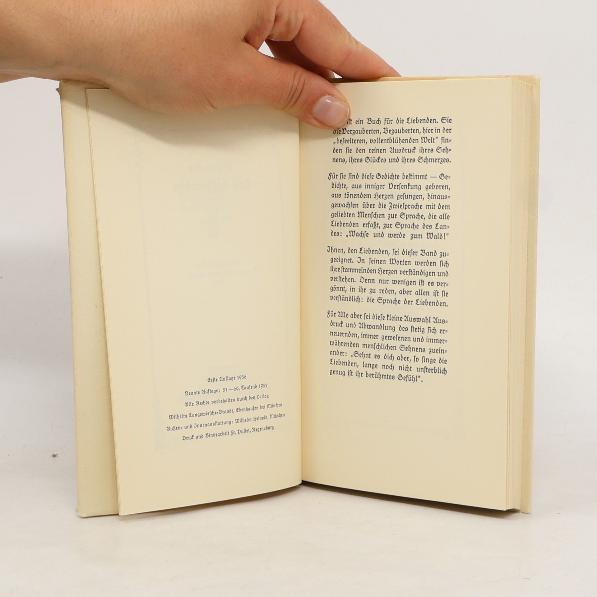 Various authors Sprache der Liebenden