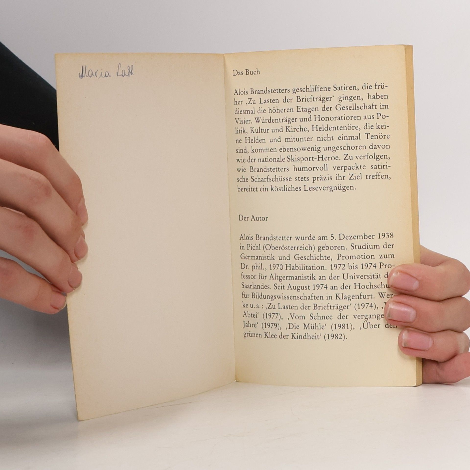 Alois Brandstetter Der Leumund des Löwen