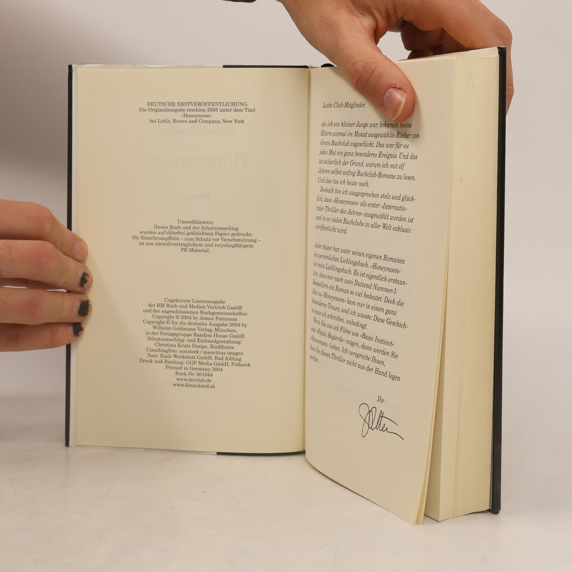 James Patterson Honeymoon