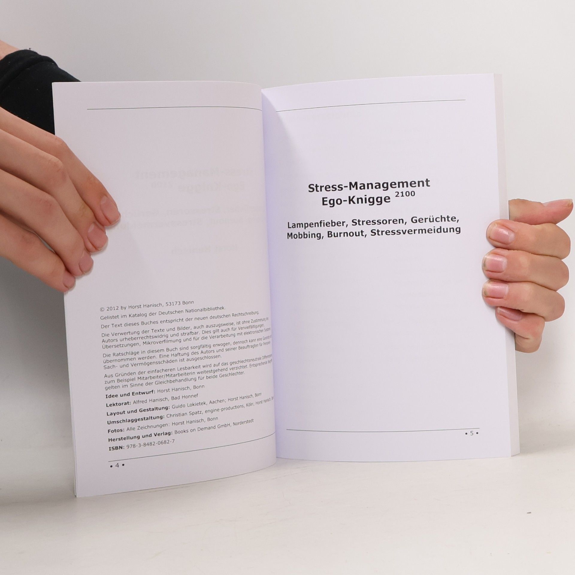Horst Hanisch Stress-Management - Ego-Knigge 2100