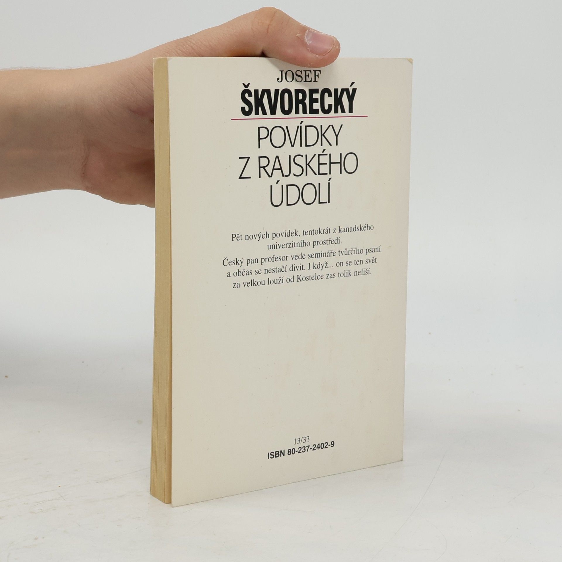 Josef Škvorecký Povídky z rajského údolí