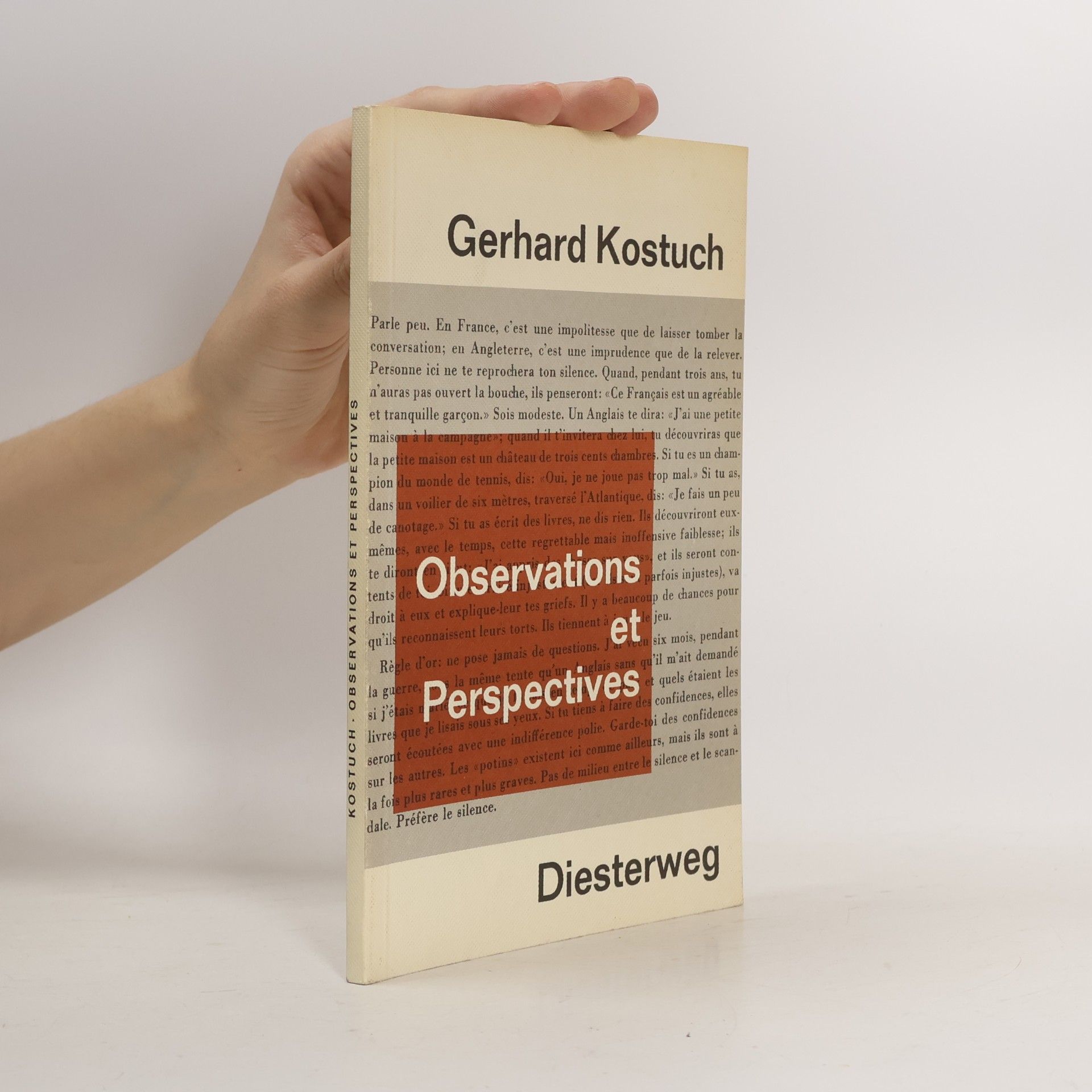 Gerhard Kostuch Observations et perspectives