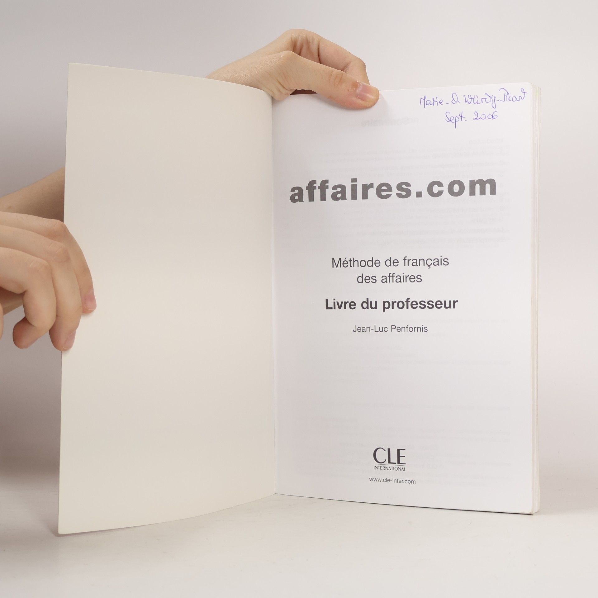 Heiko Eckard affaires. com. Niveau avancé. Guide de professeur