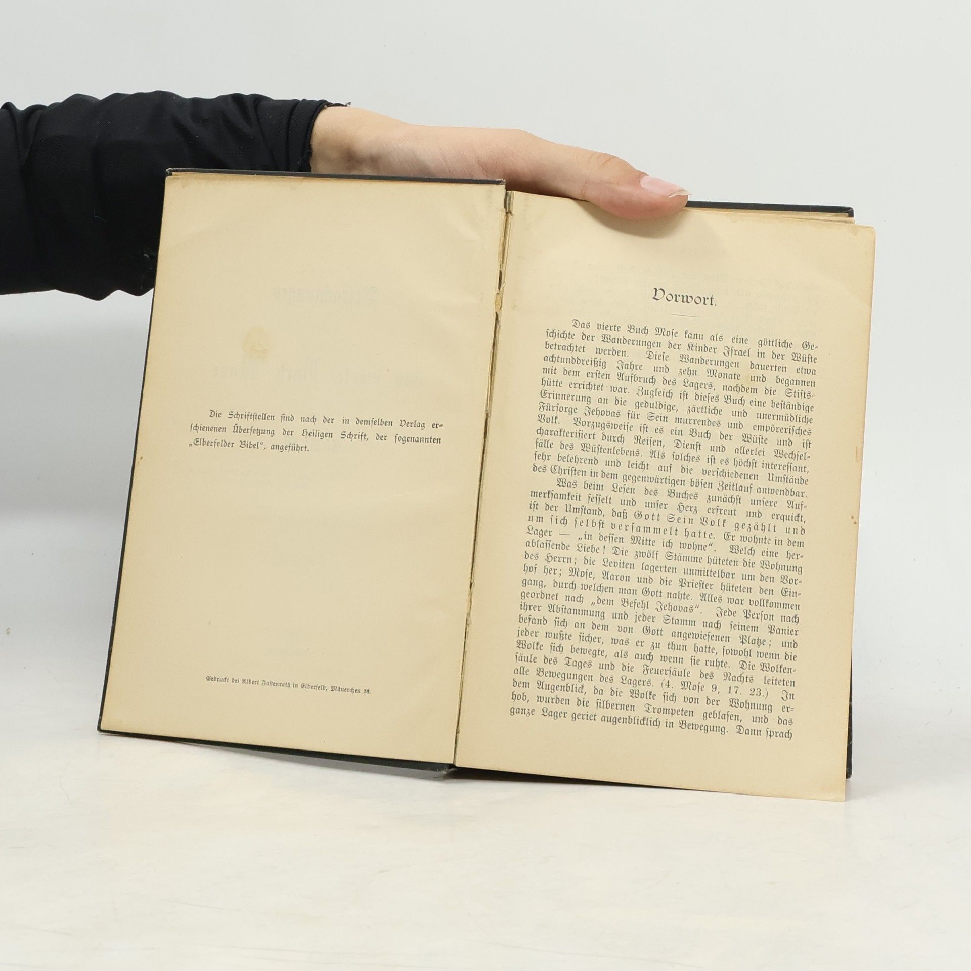 C. H. M. Betrachtungen über das 4. Buch Mose