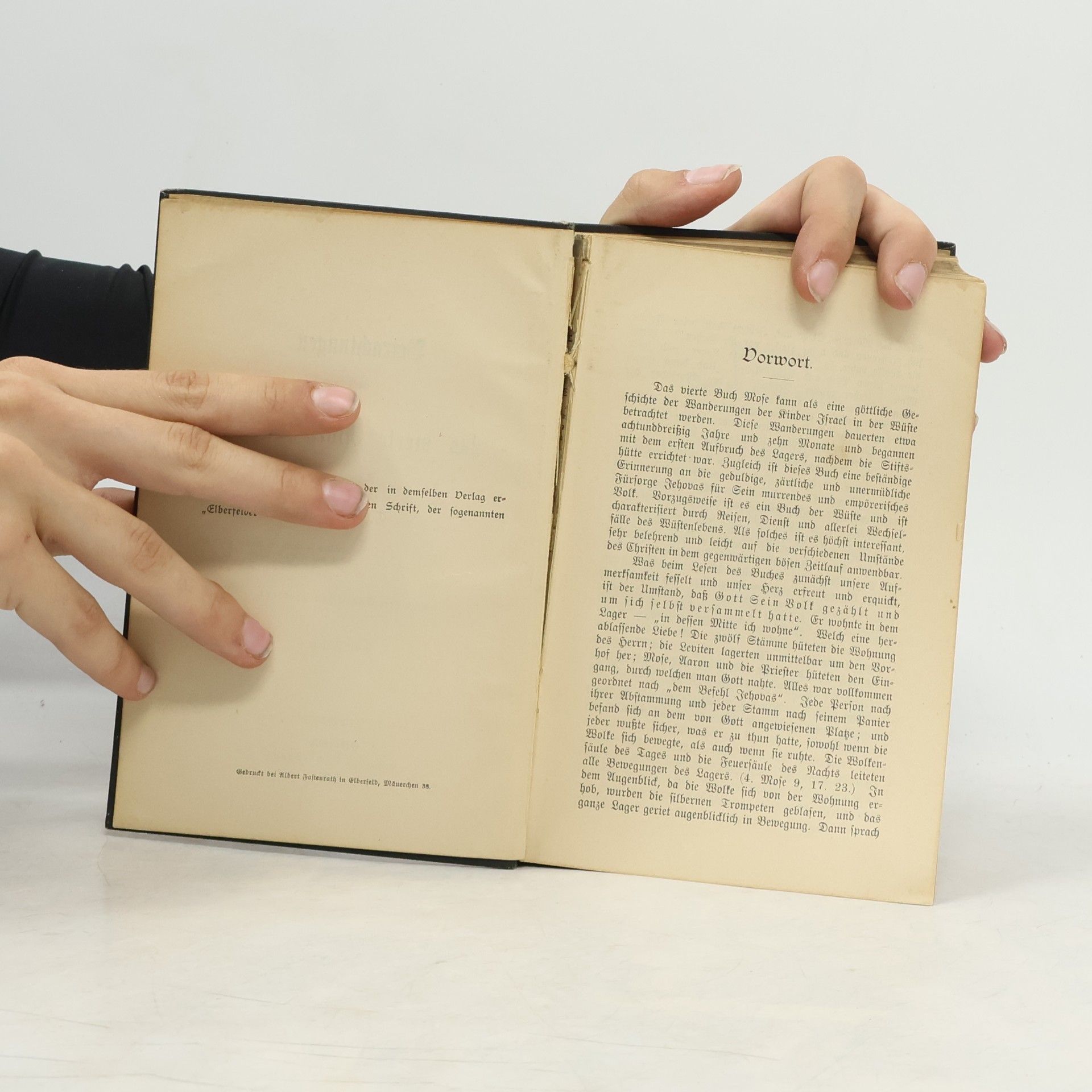 C. H. M. Betrachtungen über das 4. Buch Mose